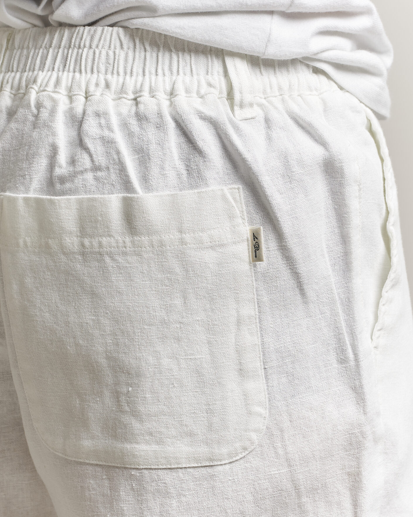 Hombres | Pantalones | LES DEUX | Linen Comfort Suit Pants White