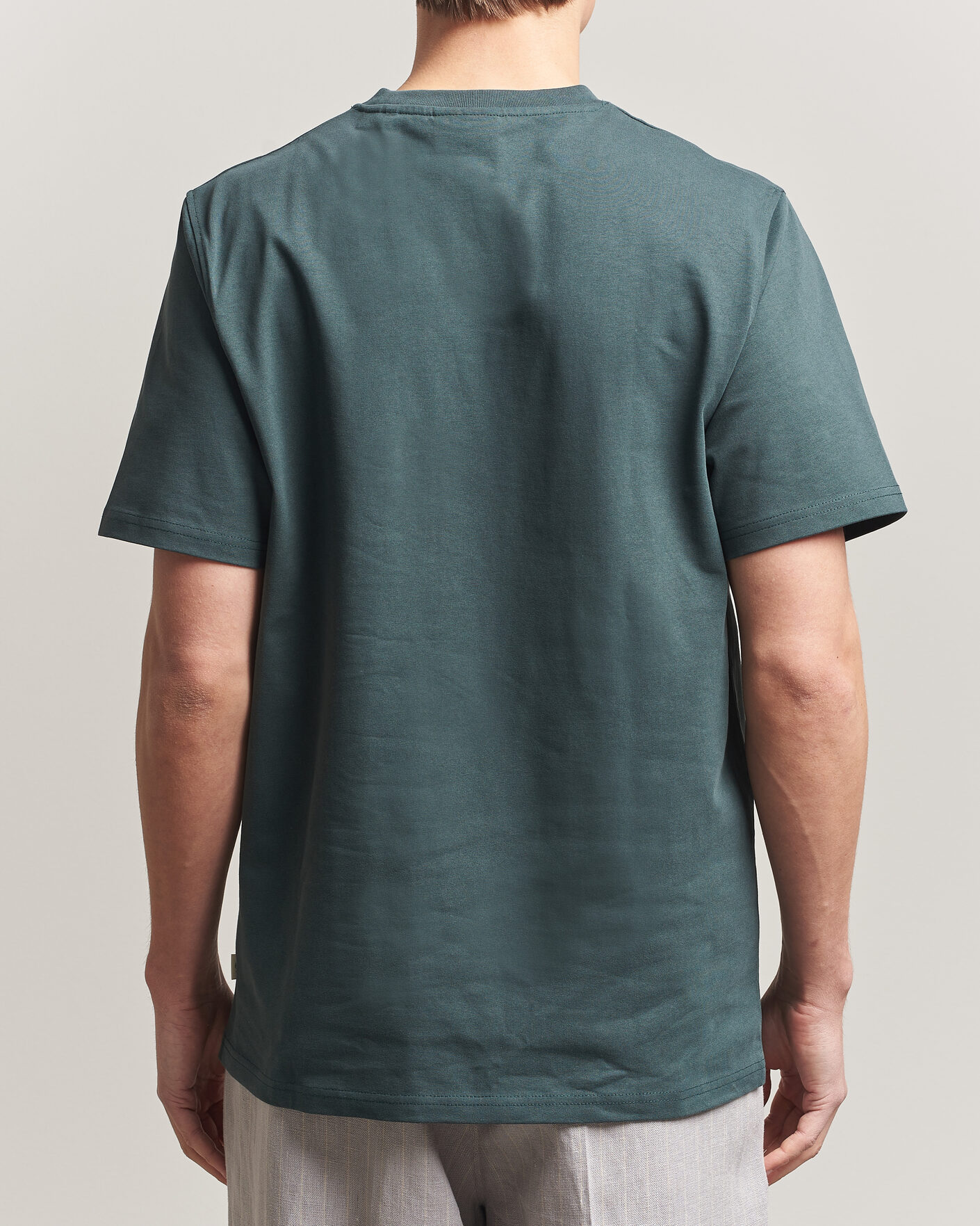 Hombres | Camisetas | LES DEUX | Court Printed T-Shirt Pine Green