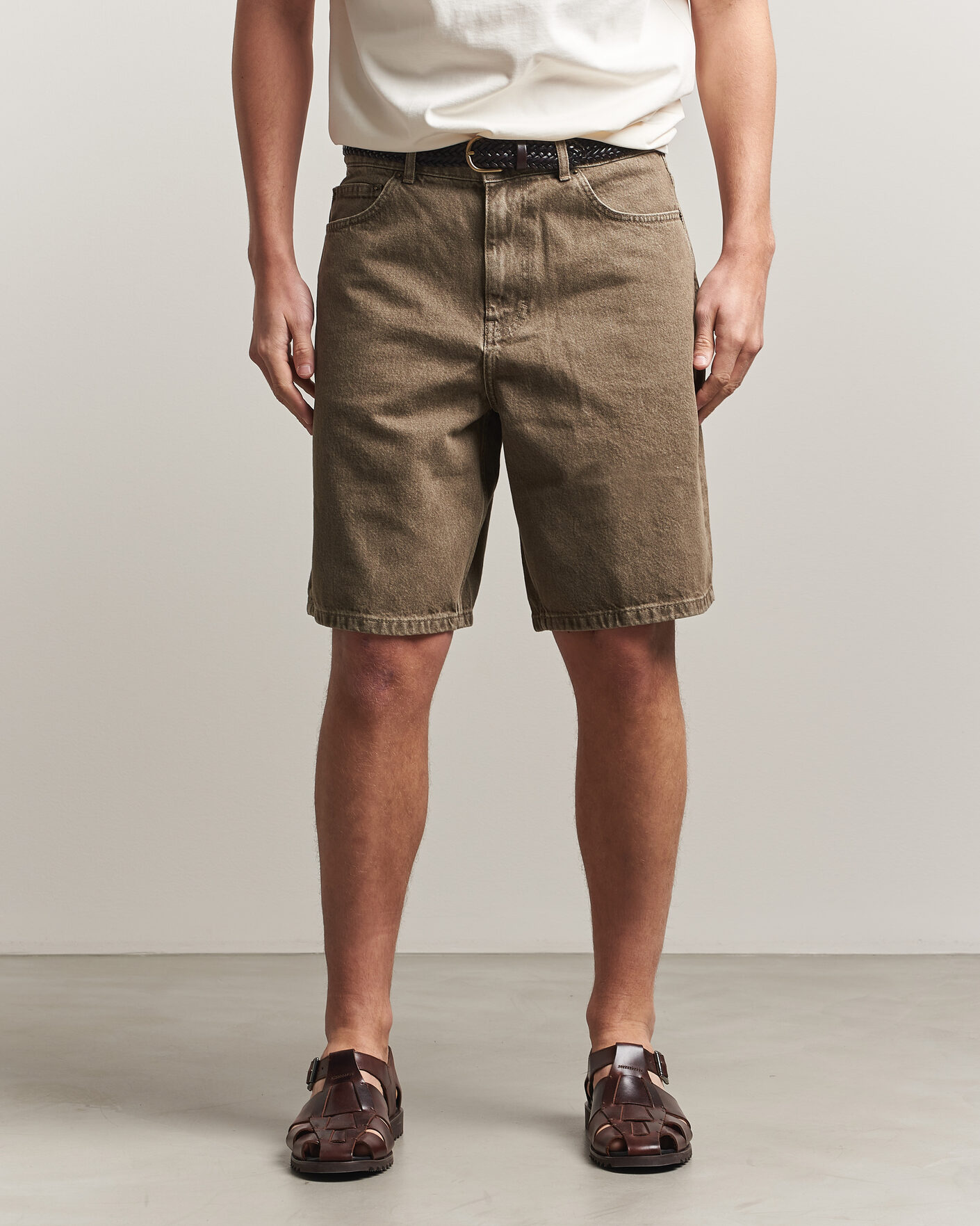 Hombres | Pantalones cortos | LES DEUX | Denim Shorts Light Brown