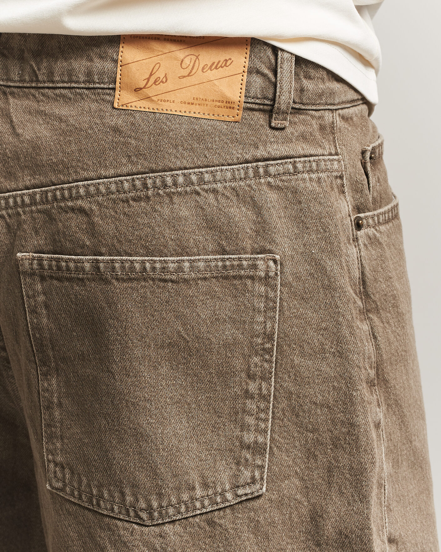 Hombres | Pantalones cortos | LES DEUX | Denim Shorts Light Brown