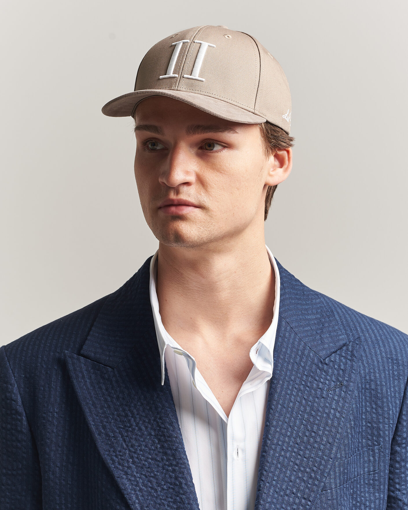 Hombres | Sombreros y gorras | LES DEUX | Baseball Cap Suede II Desert Taupe Beige