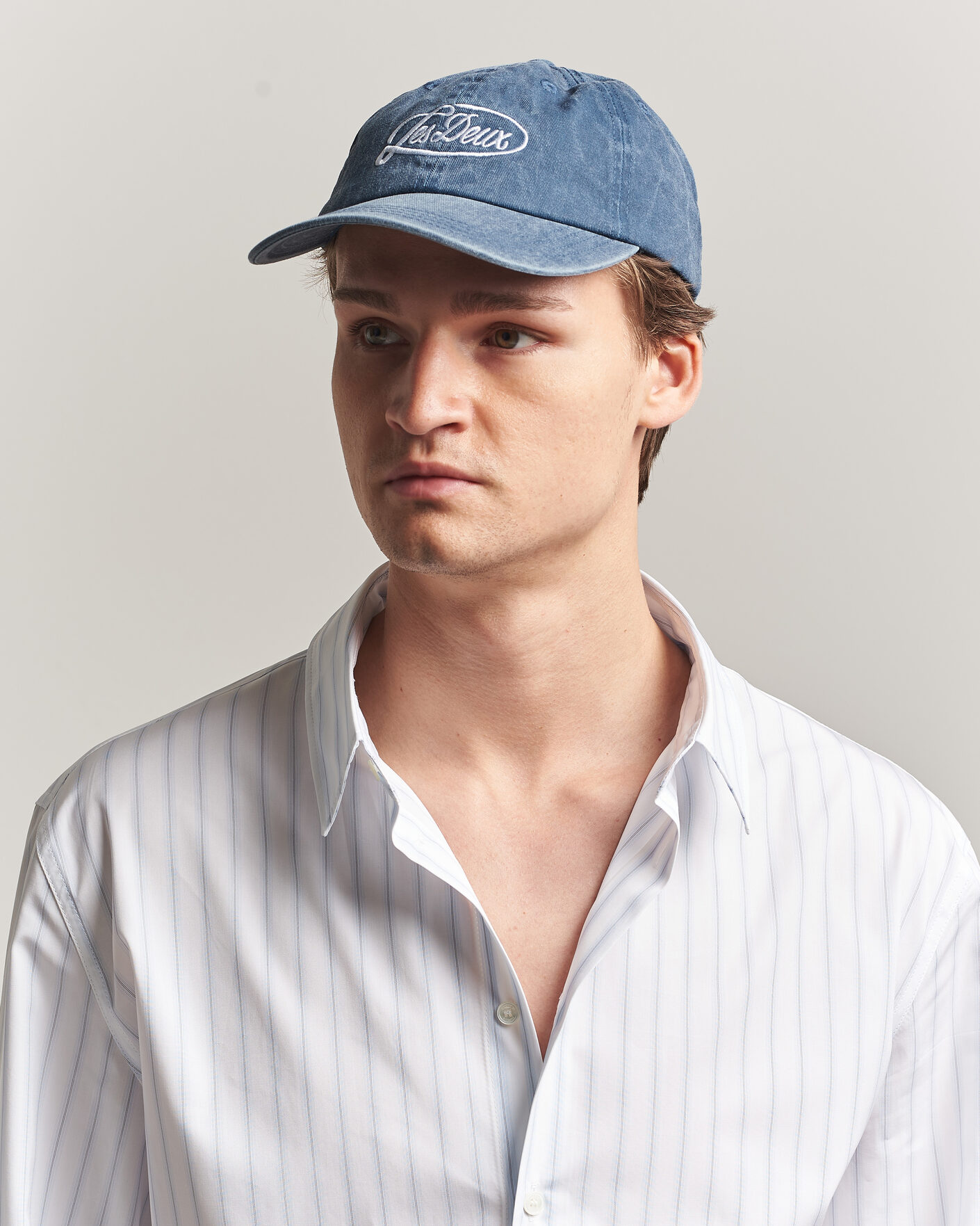 Hombres | Sombreros y gorras | LES DEUX | Logo Dad Cap Dark Denim Blue