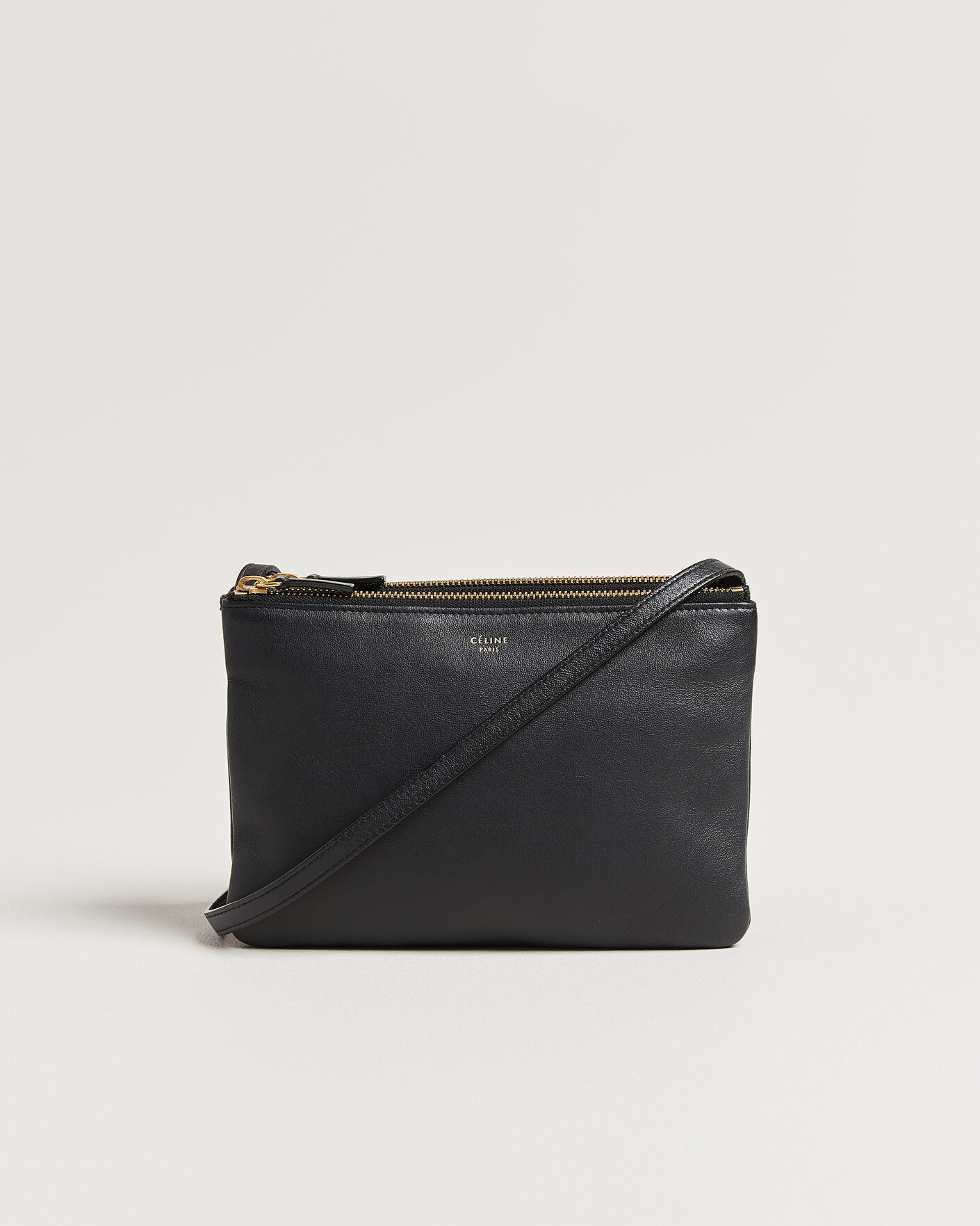 Hombres | Pre-Owned & Vintage Bags | Celine Pre-Owned | Trio Bag Small Leather Black