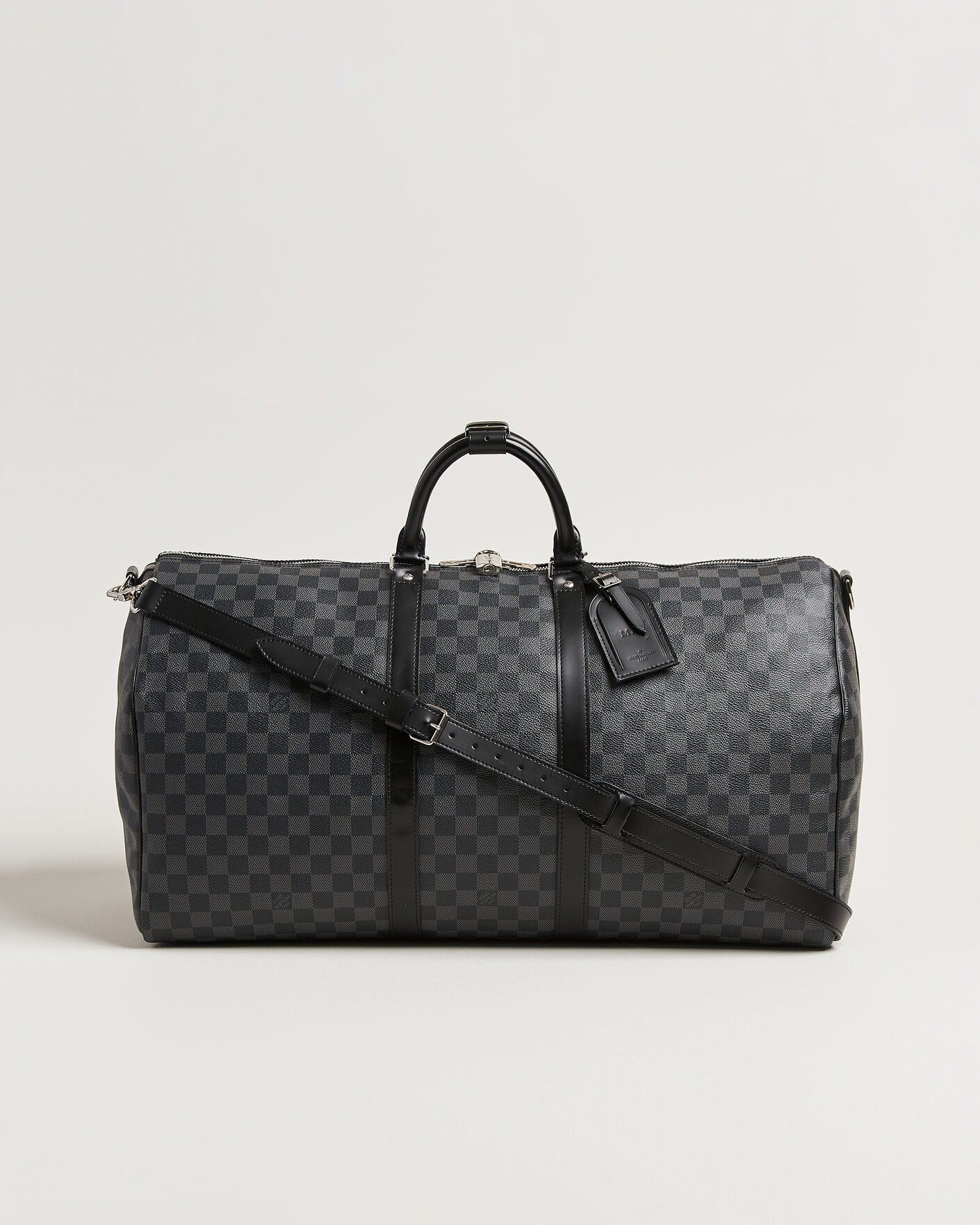 Hombres | Pre-Owned & Vintage Bags | Louis Vuitton Pre-Owned | Keepall Bandouliére 55 Damier Graphite