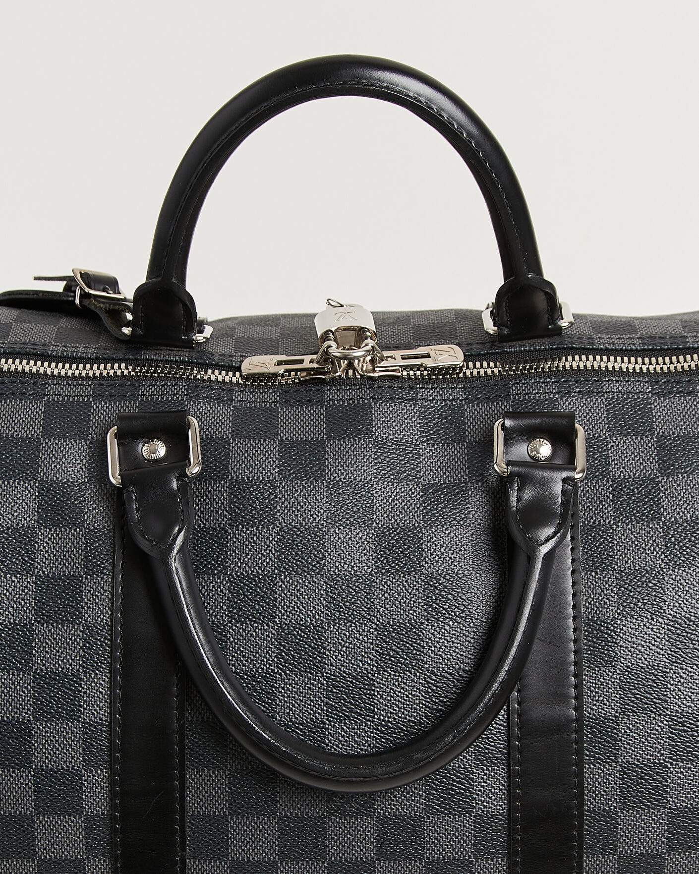 Hombres | Pre-Owned & Vintage Bags | Louis Vuitton Pre-Owned | Keepall Bandouliére 55 Damier Graphite