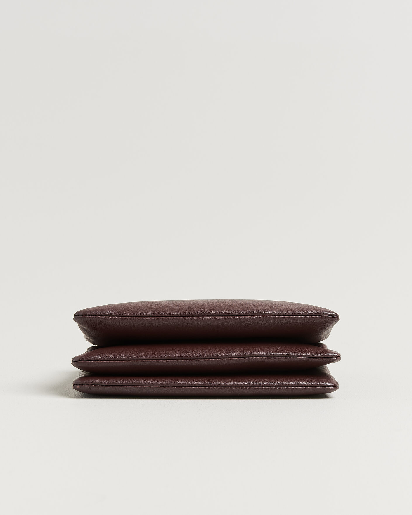 Hombres | Pre-Owned & Vintage Bags | Celine Pre-Owned | Trio Bag Medium Leather Burgundy