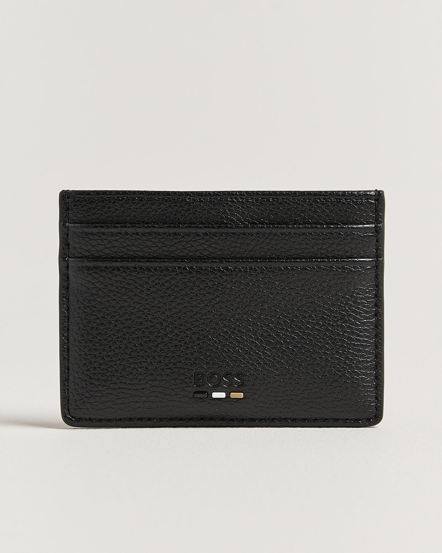 Hombres | Billeteras | BOSS BLACK | Ray Leather Card Holder Black