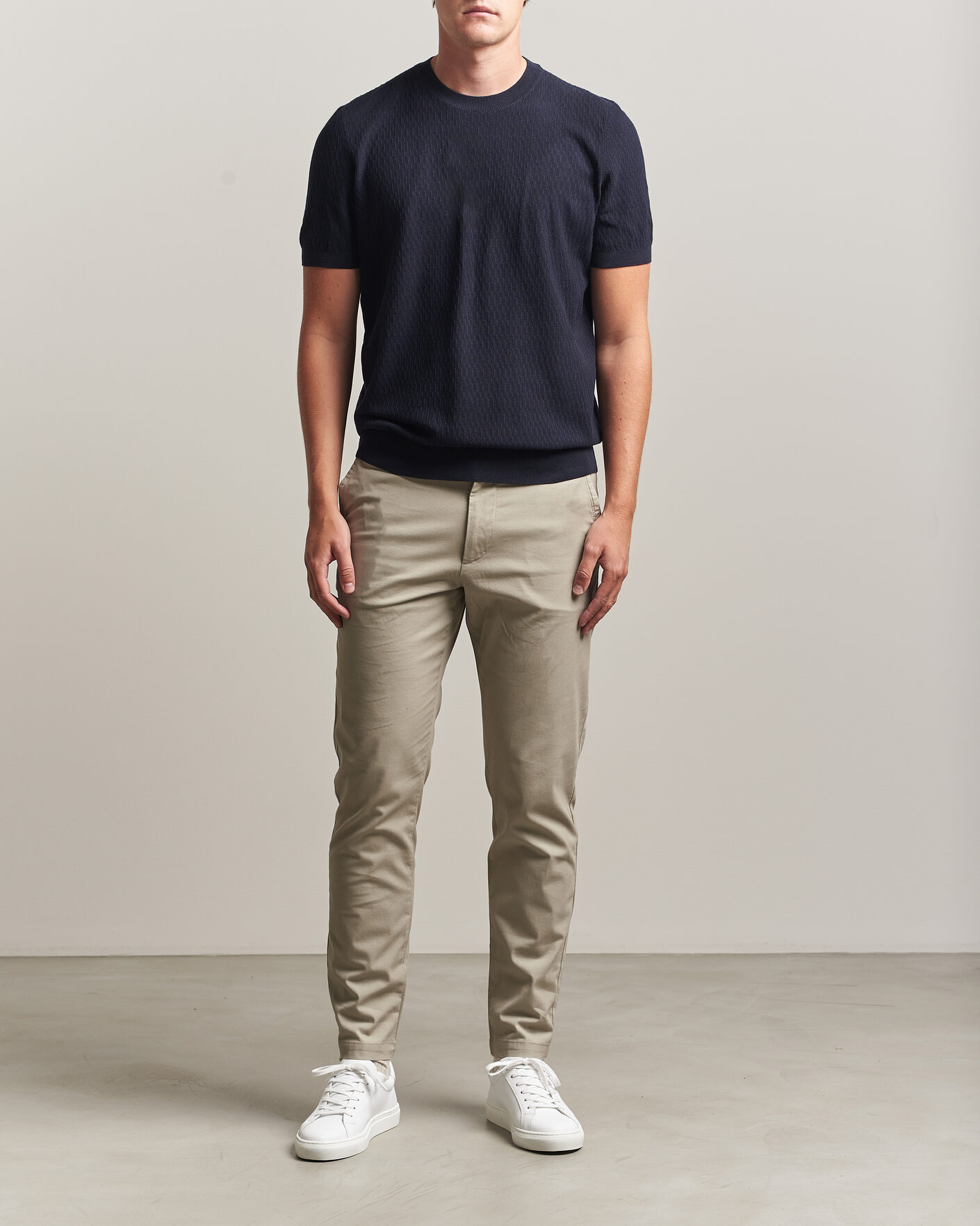 Hombres | Pantalones | BOSS BLACK | Kaiton Structured Chinos Open Beige