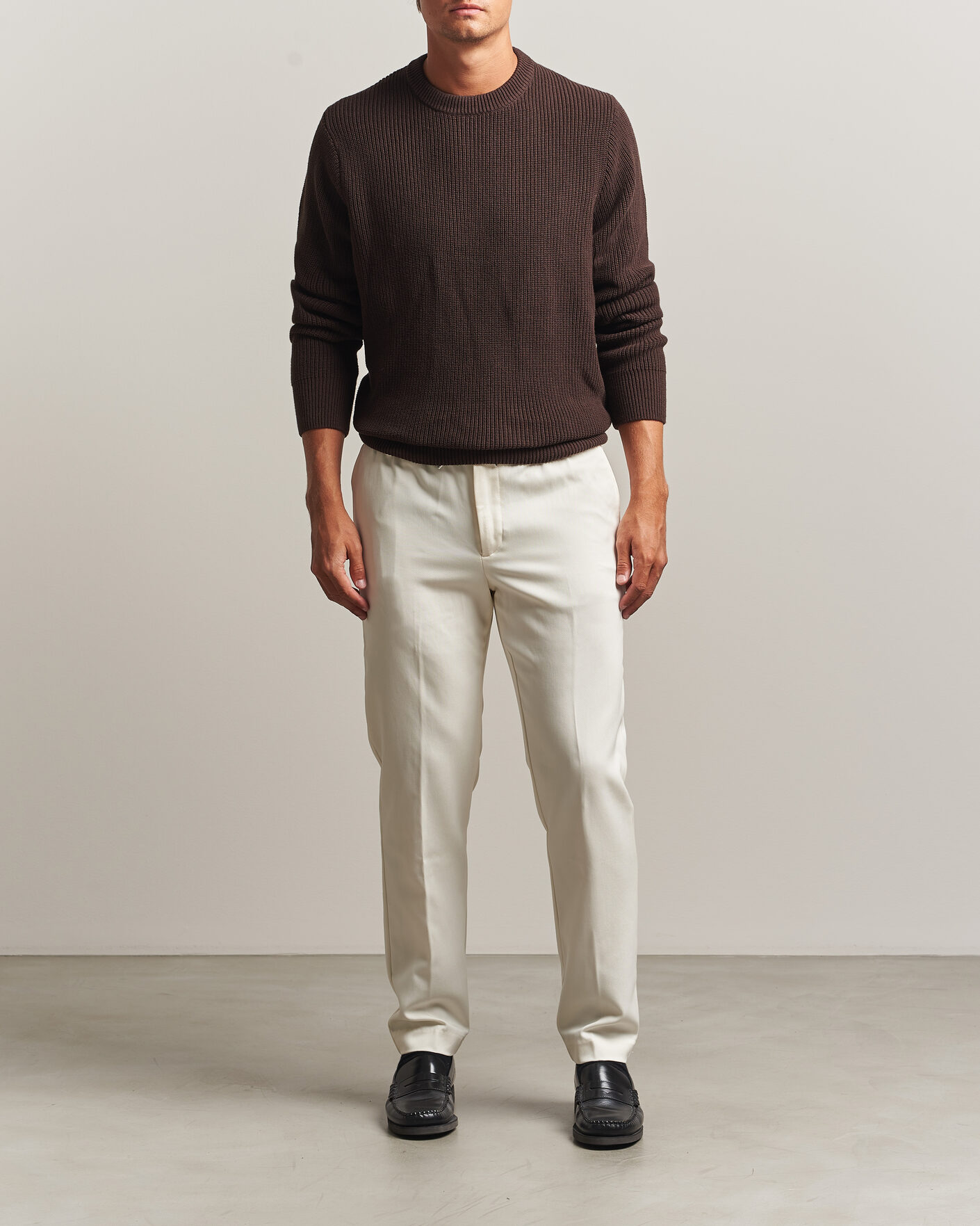 Hombres | Pantalones | BOSS BLACK | Kane Drawstring Trousers Open White