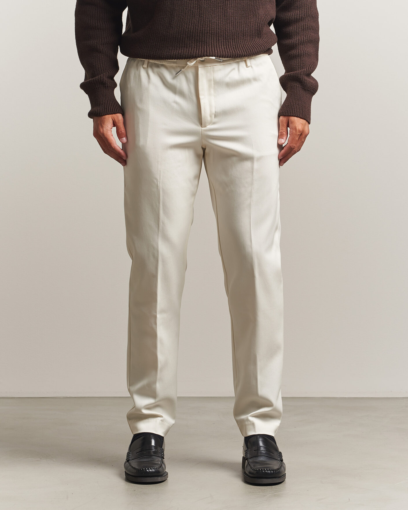 Hombres | Pantalones | BOSS BLACK | Kane Drawstring Trousers Open White