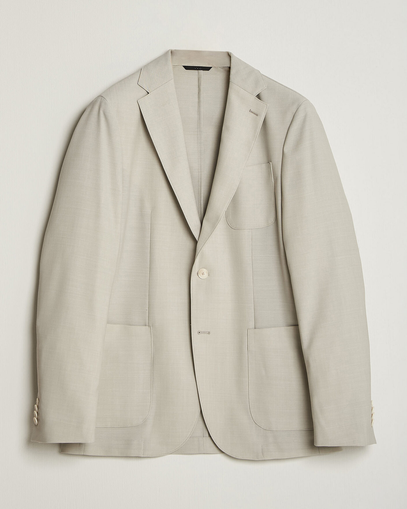 Hombres | Blazers | BOSS BLACK | Hanry Wool Patch Pocket Blazer Light Beige