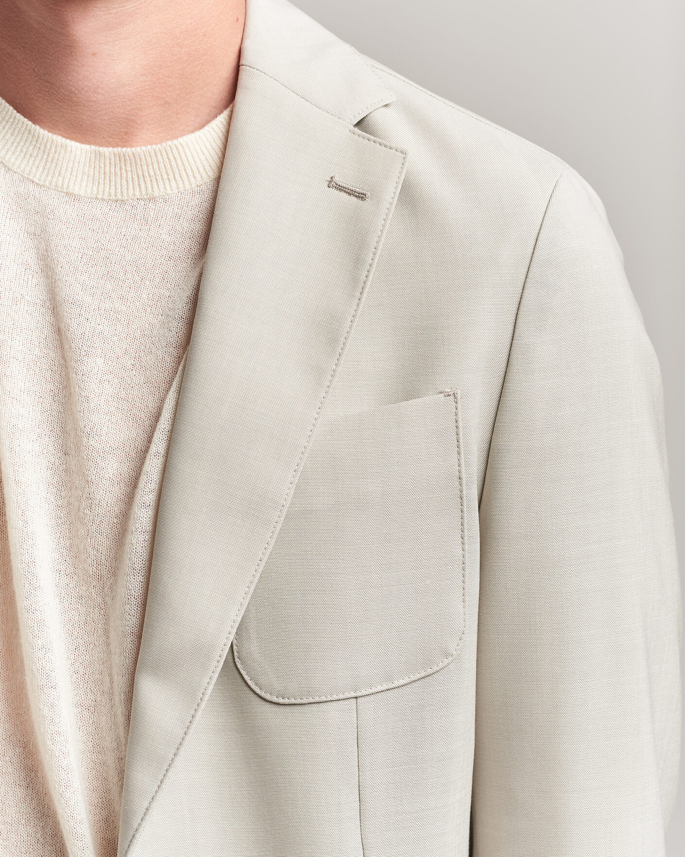 Hombres | Blazers | BOSS BLACK | Hanry Wool Patch Pocket Blazer Light Beige