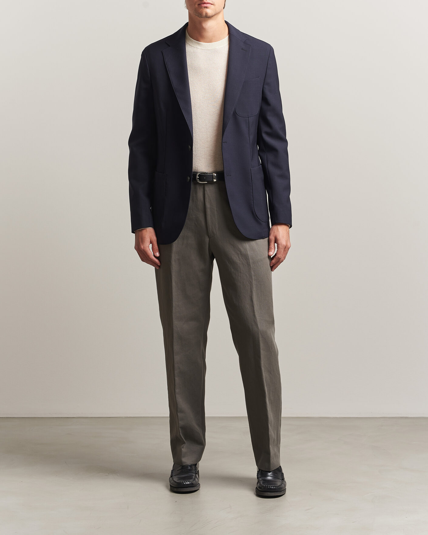 Hombres | Blazers | BOSS BLACK | Hanry Wool Patch Pocket Blazer Dark Blue