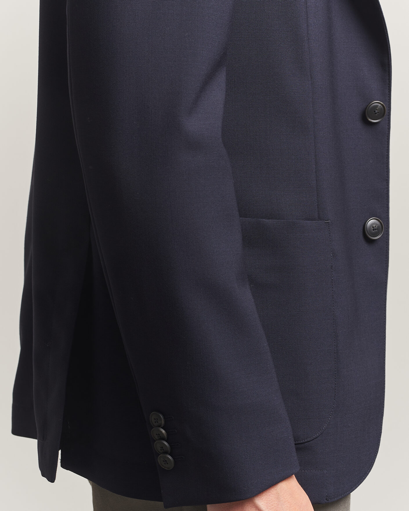 Hombres | Blazers | BOSS BLACK | Hanry Wool Patch Pocket Blazer Dark Blue