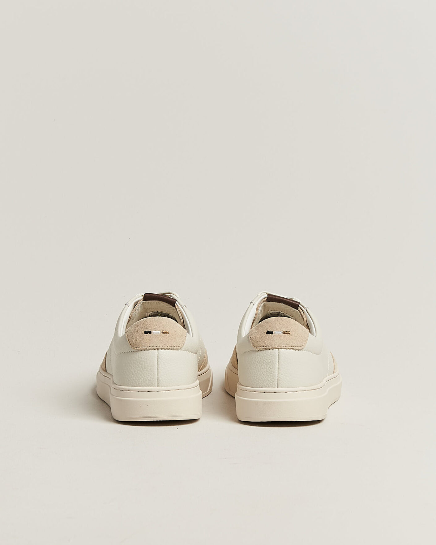 Hombres | Zapatillas | BOSS BLACK | Kieran Leather/Suede Sneaker Open White
