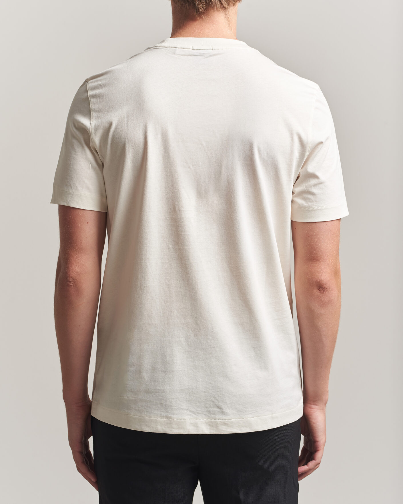 Hombres | Camisetas | BOSS BLACK | Thompson Crew Neck T-Shirt Open White
