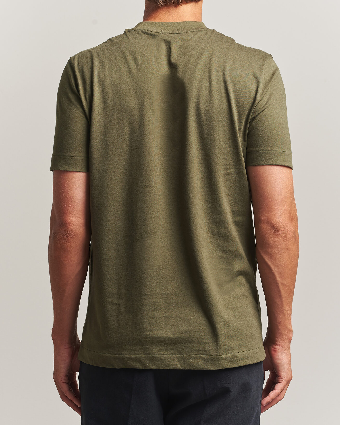 Hombres | Camisetas | BOSS BLACK | Thompson Crew Neck T-Shirt Open Green