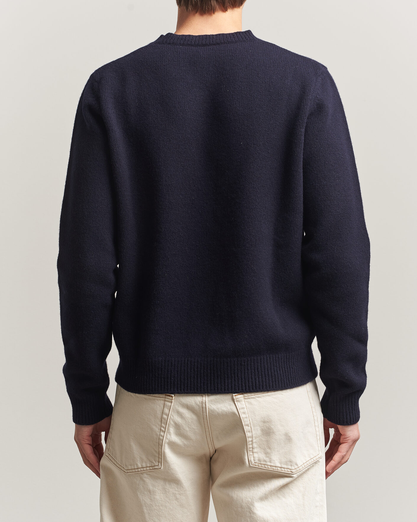 Hombres | Jerséis y prendas de punto | A.P.C. | Edmond Wool Knitted Sweater Dark Navy