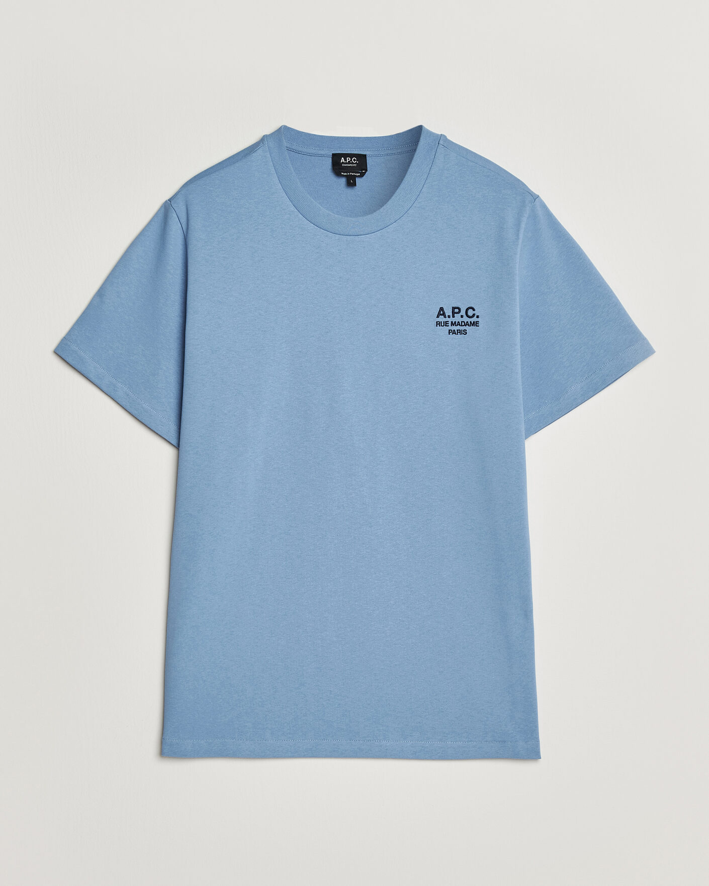 Hombres | Camisetas | A.P.C. | Rue Madame T-Shirt Light Blue