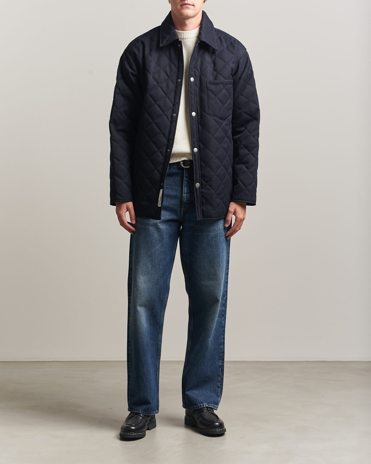 Hombres | Abrigos y chaquetas | A.P.C. | Georges Quilted Jacket Dark Navy