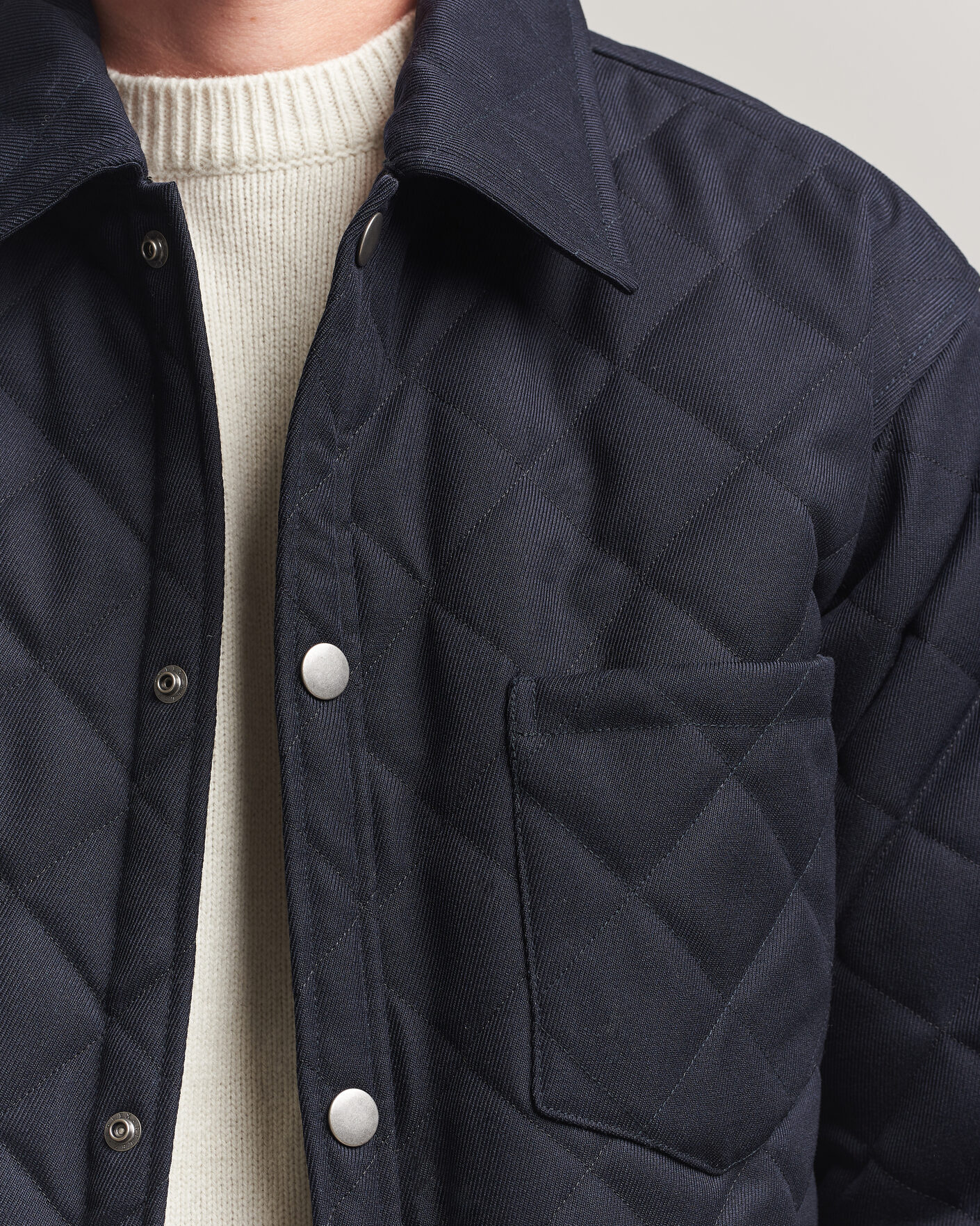 Hombres | Abrigos y chaquetas | A.P.C. | Georges Quilted Jacket Dark Navy