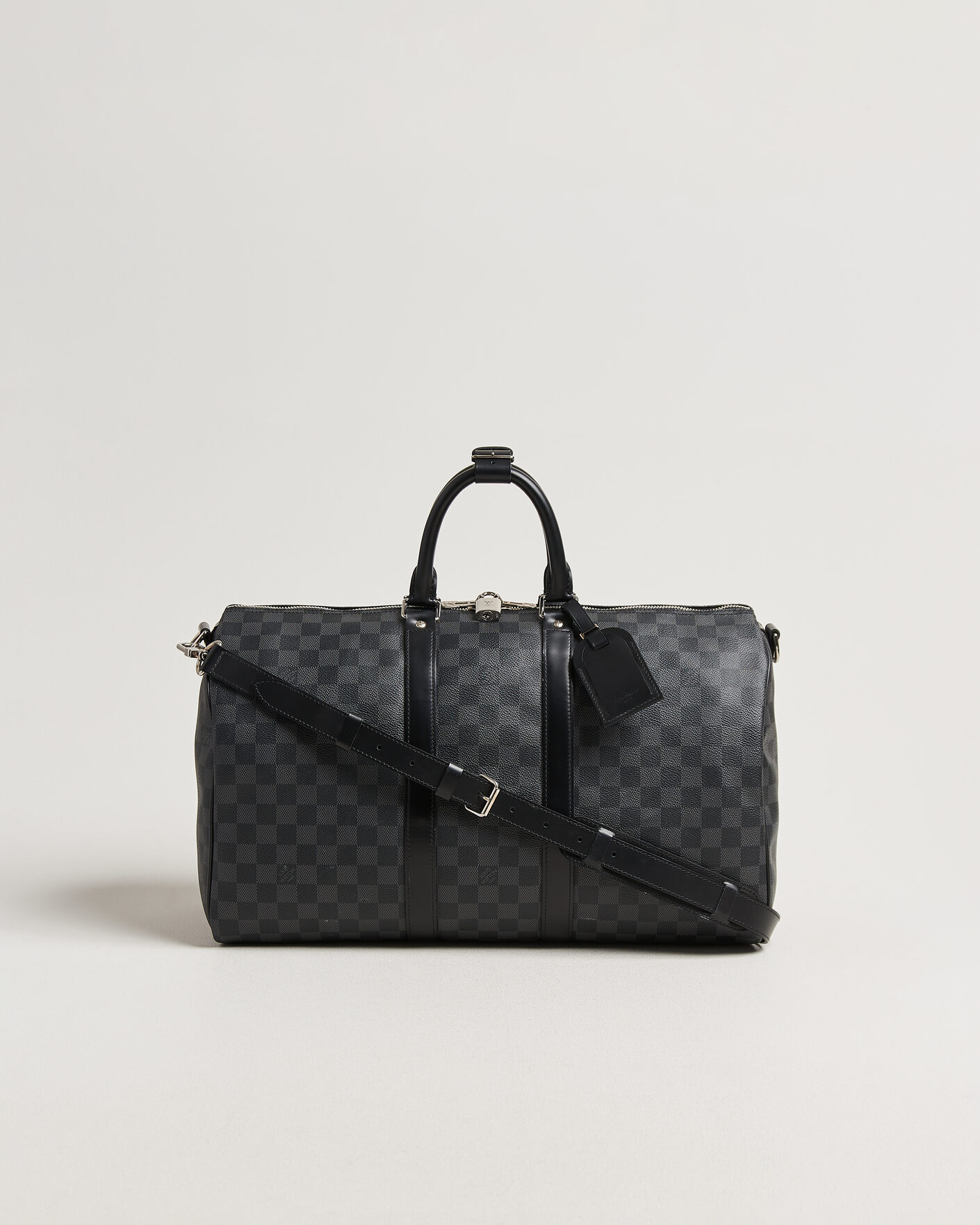 Hombres | Pre-Owned & Vintage Bags | Louis Vuitton Pre-Owned | Keepall Bandouliére 45 Damier Graphite