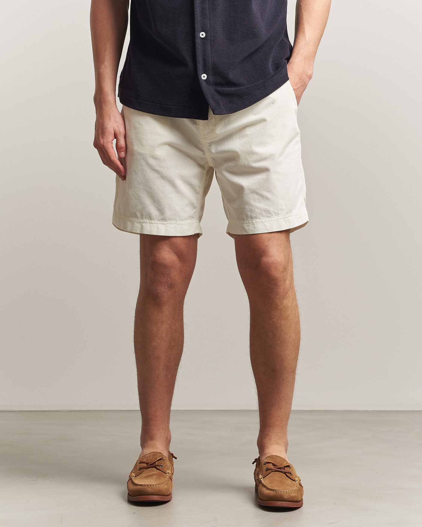 Hombres | Pantalones cortos | Morris | Fenix Summer Cord Shorts Off White