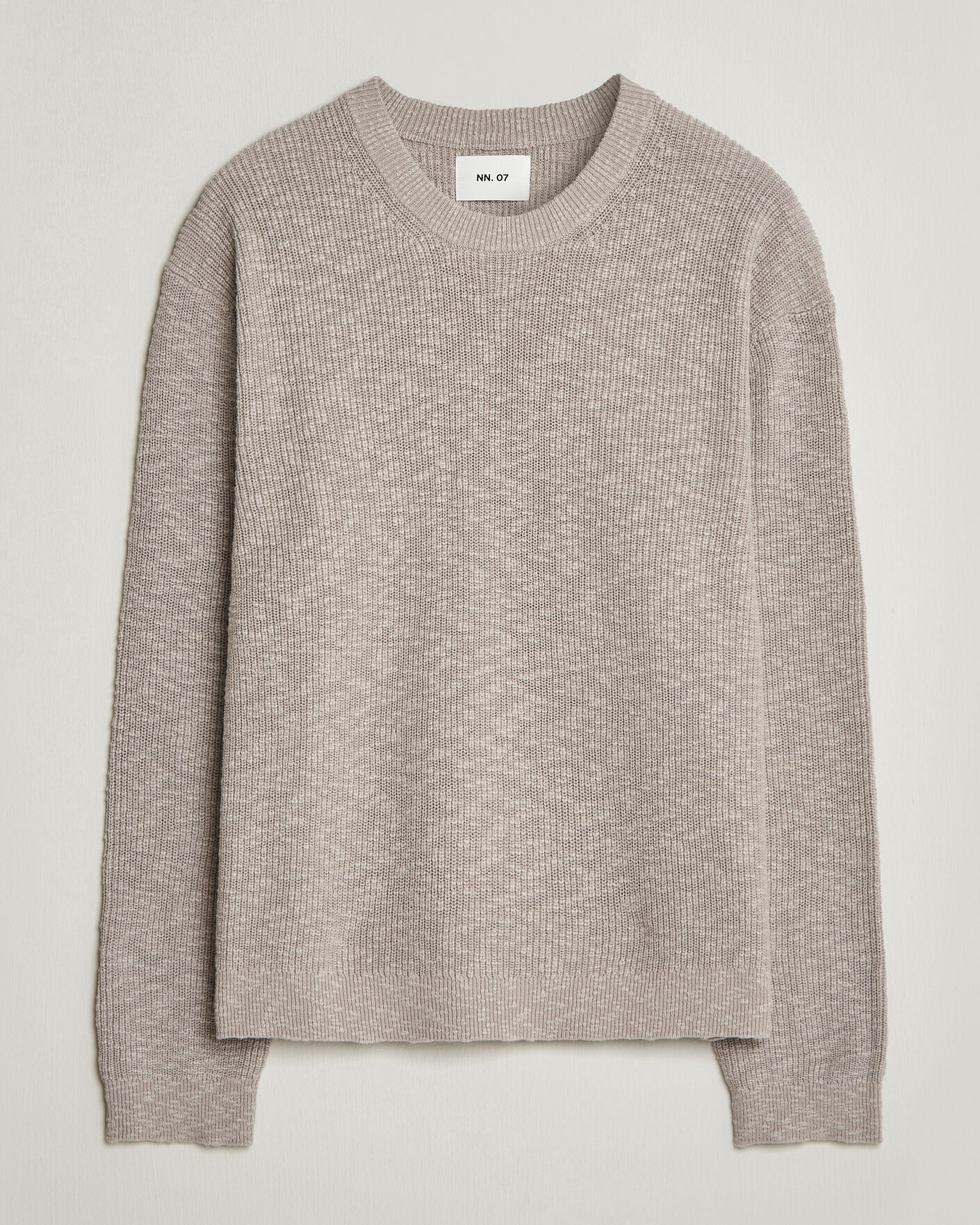Hombres | Jerséis y prendas de punto | NN07 | Russell Cotton Knitted Sweater Moon Dust