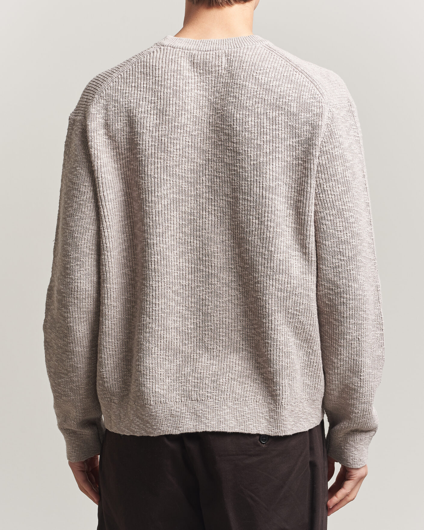Hombres | Jerséis y prendas de punto | NN07 | Russell Cotton Knitted Sweater Moon Dust