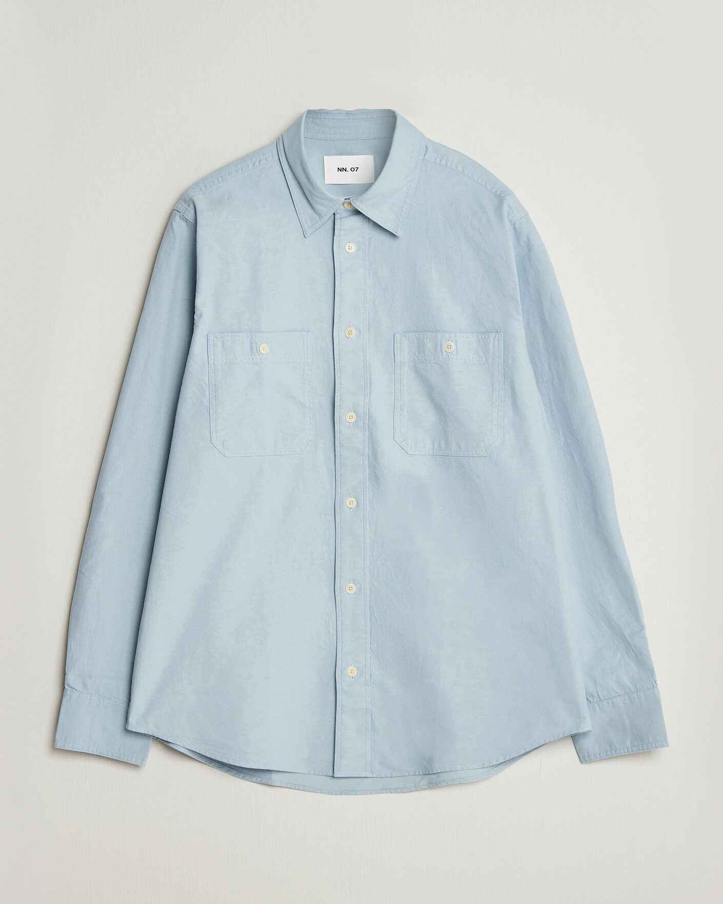 Hombres | Camisas | NN07 | Colby Twill Overshirt Sky Mist