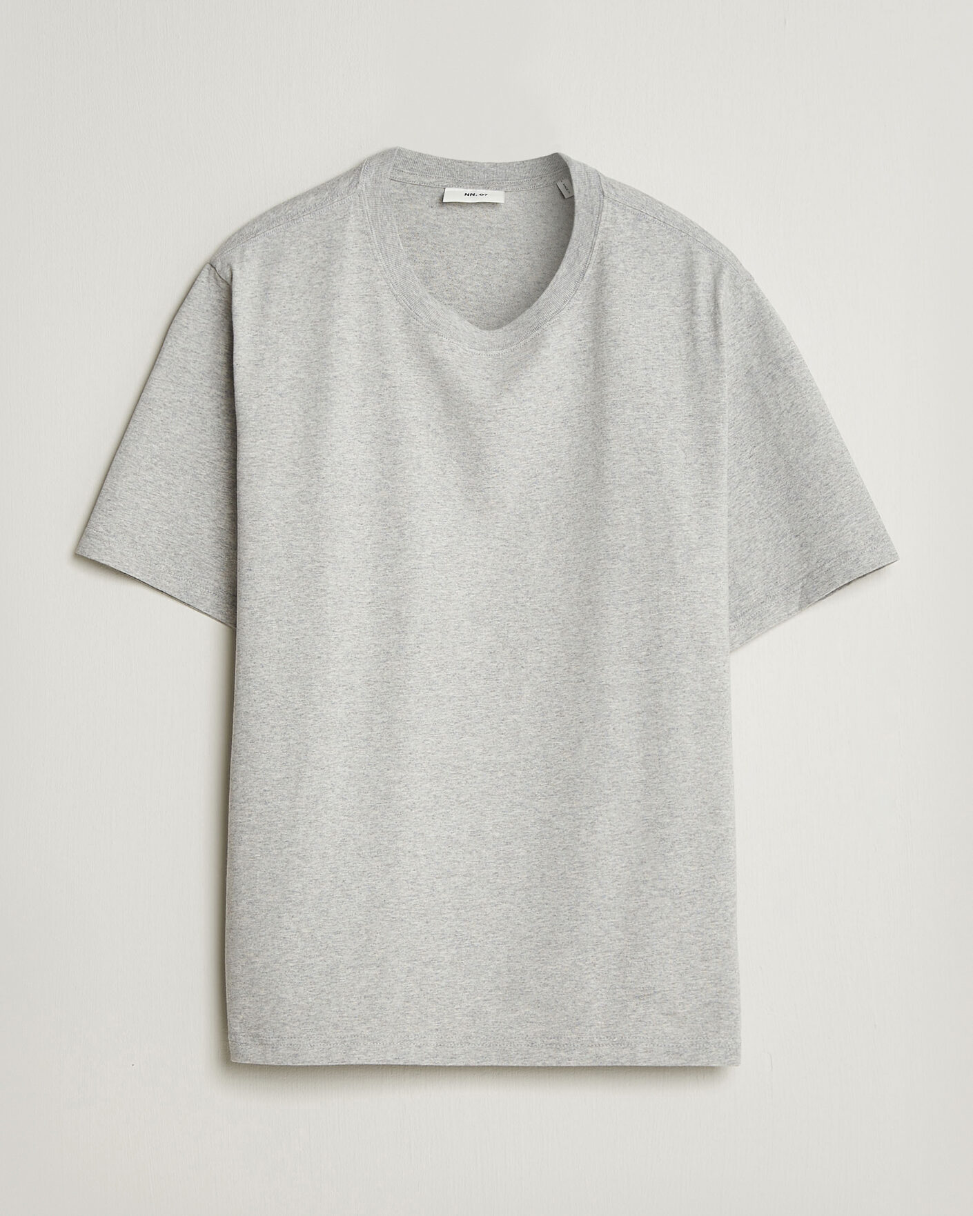 Hombres | Camisetas | NN07 | Jett Printed HQ T-Shirt Grey Melange