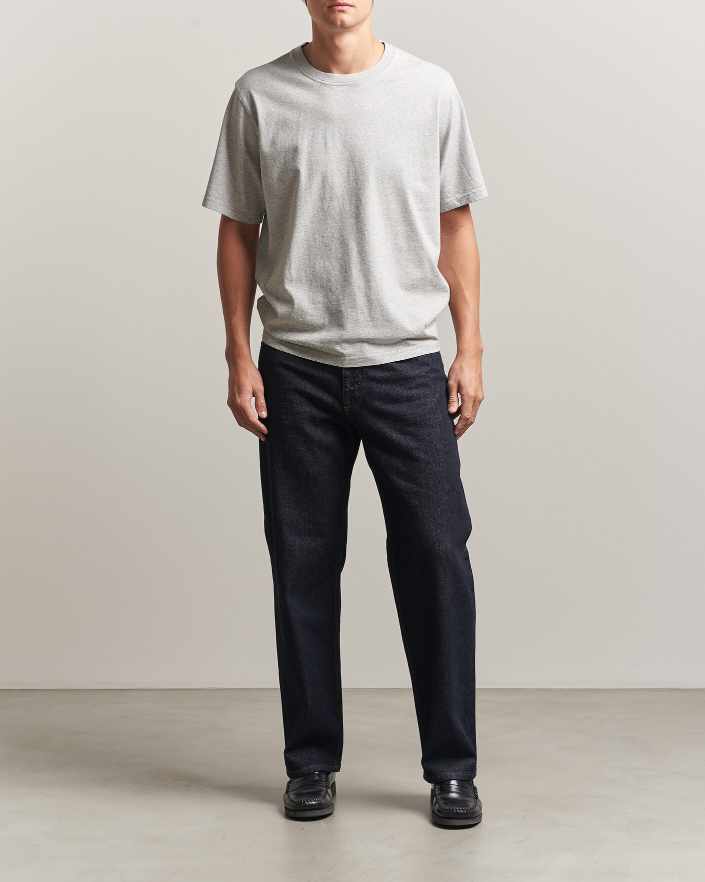 Hombres | Camisetas | NN07 | Jett Printed HQ T-Shirt Grey Melange