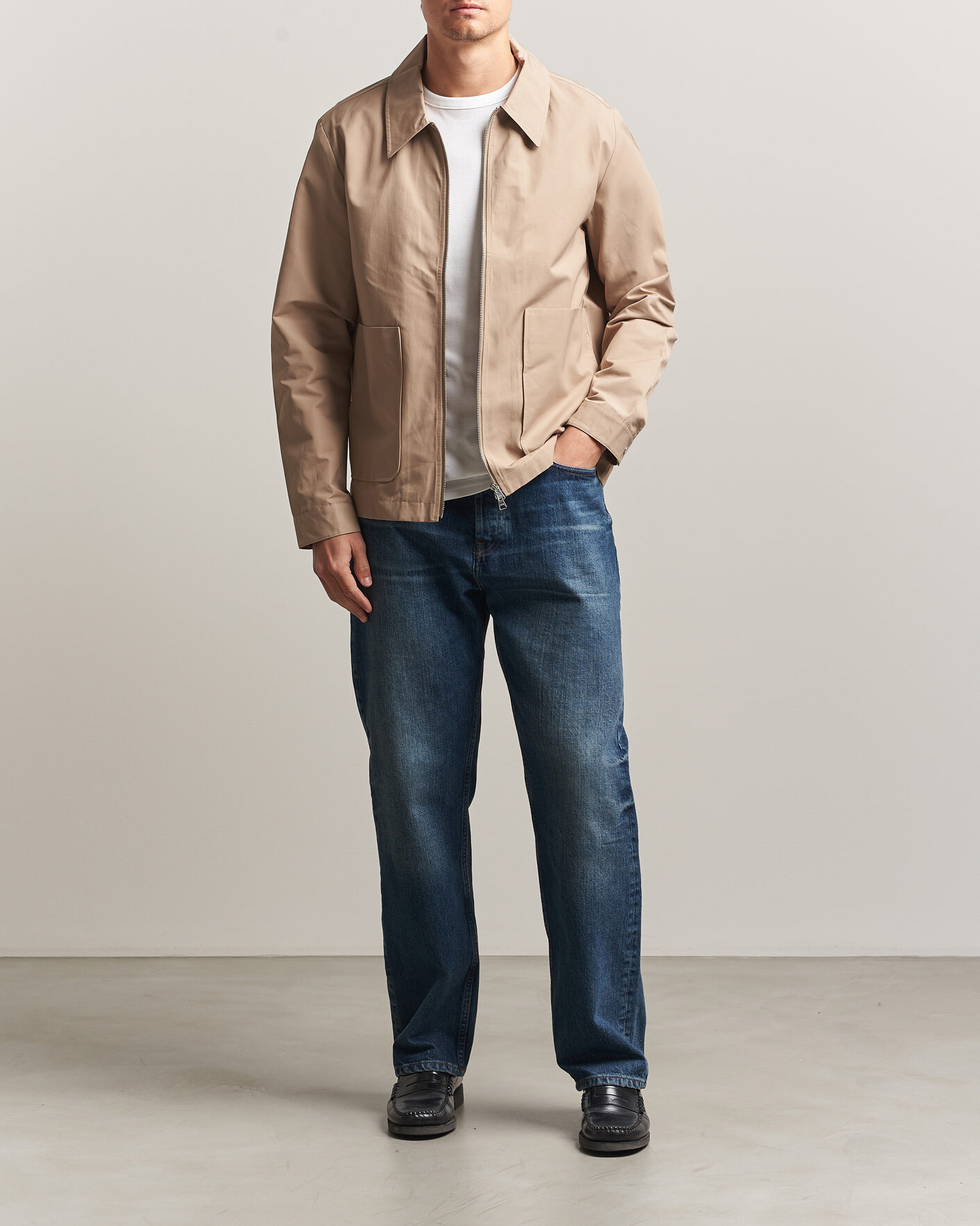 Hombres | Abrigos y chaquetas | NN07 | Gael Cotton Twill Jacket Desert Khaki