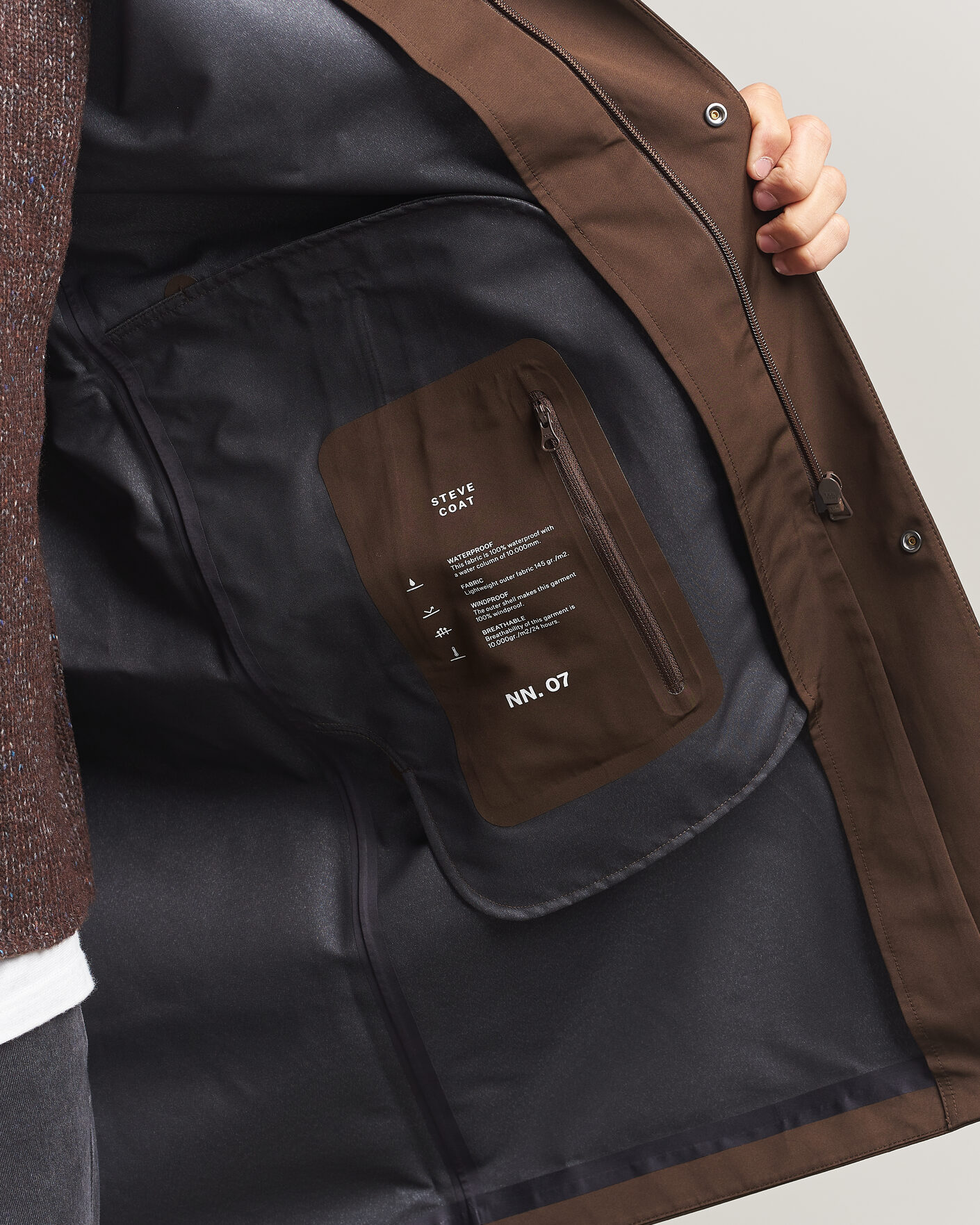 Hombres | Abrigos y chaquetas | NN07 | Steve Technical Coat Demitasse Brown