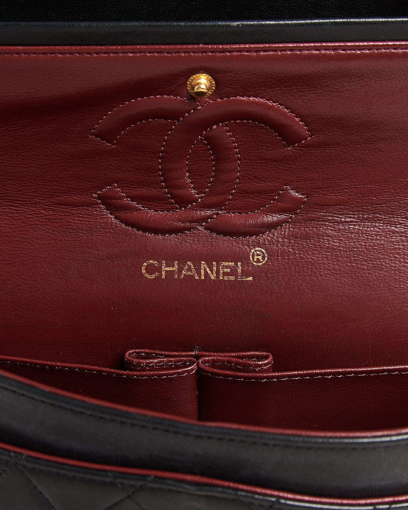 Hombres | Chanel Pre-Owned Classic Small Double Flap Bag Black | Chanel Pre-Owned | Classic Small Double Flap Bag Black