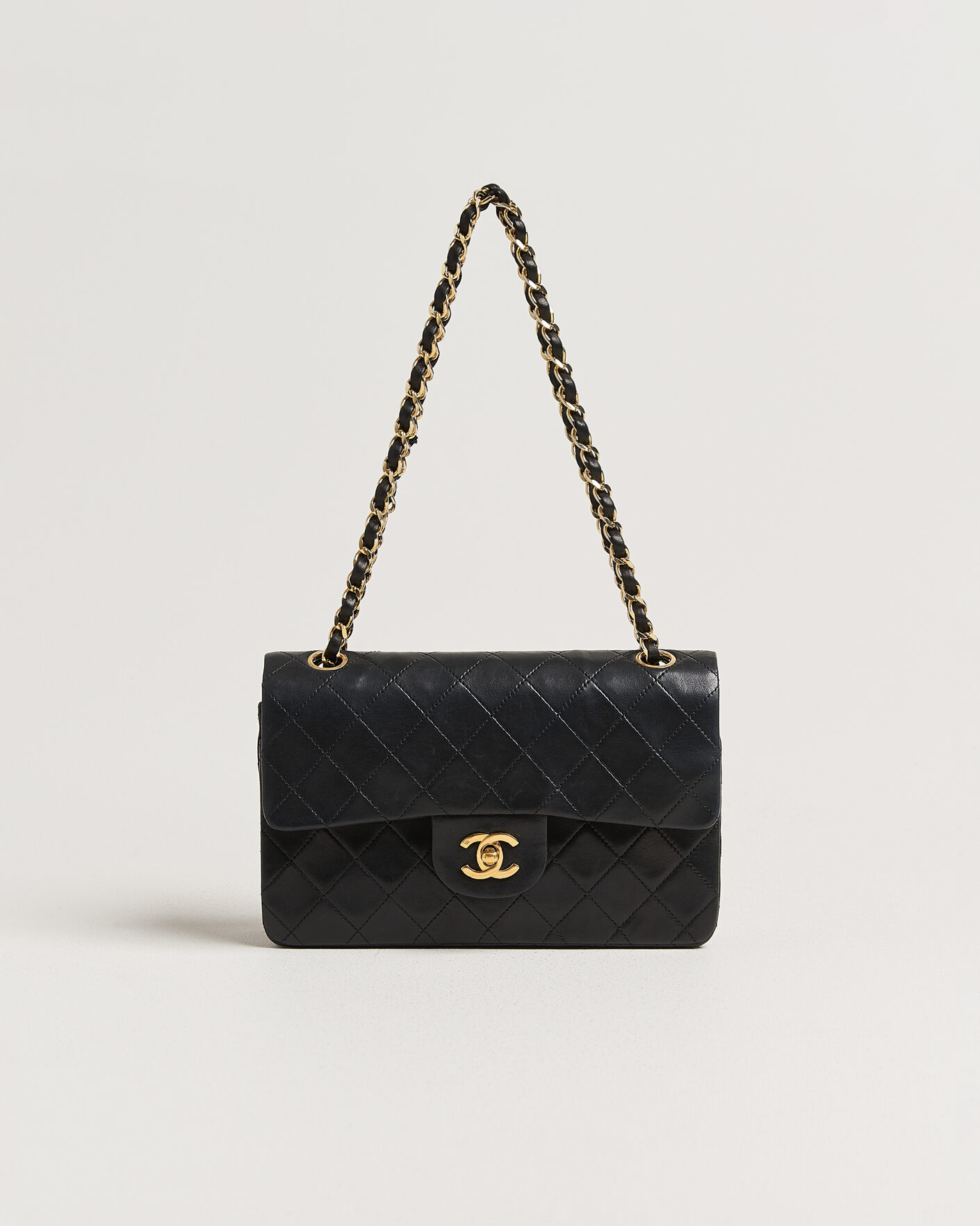 Hombres | Pre-Owned & Vintage Bags | Chanel Pre-Owned | Classic Small Double Flap Bag Black