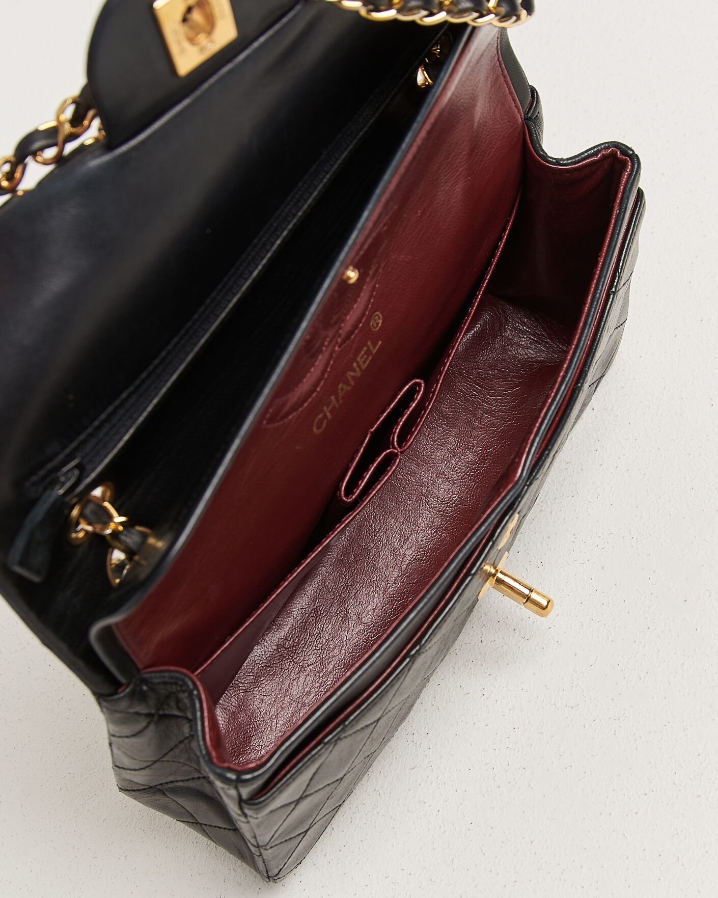 Hombres | Pre-Owned & Vintage Bags | Chanel Pre-Owned | Classic Small Double Flap Bag Black