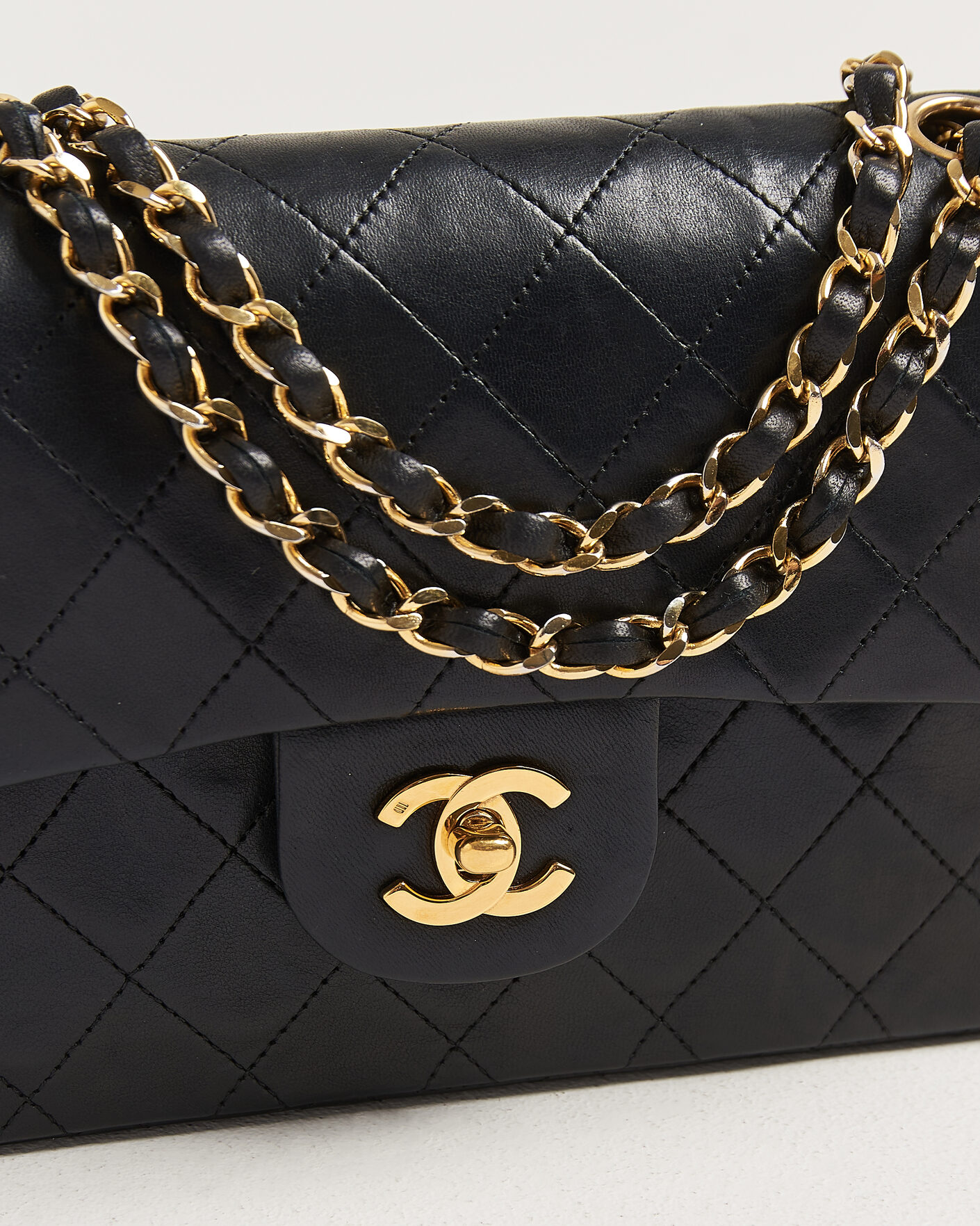 Hombres | Pre-Owned & Vintage Bags | Chanel Pre-Owned | Classic Small Double Flap Bag Black