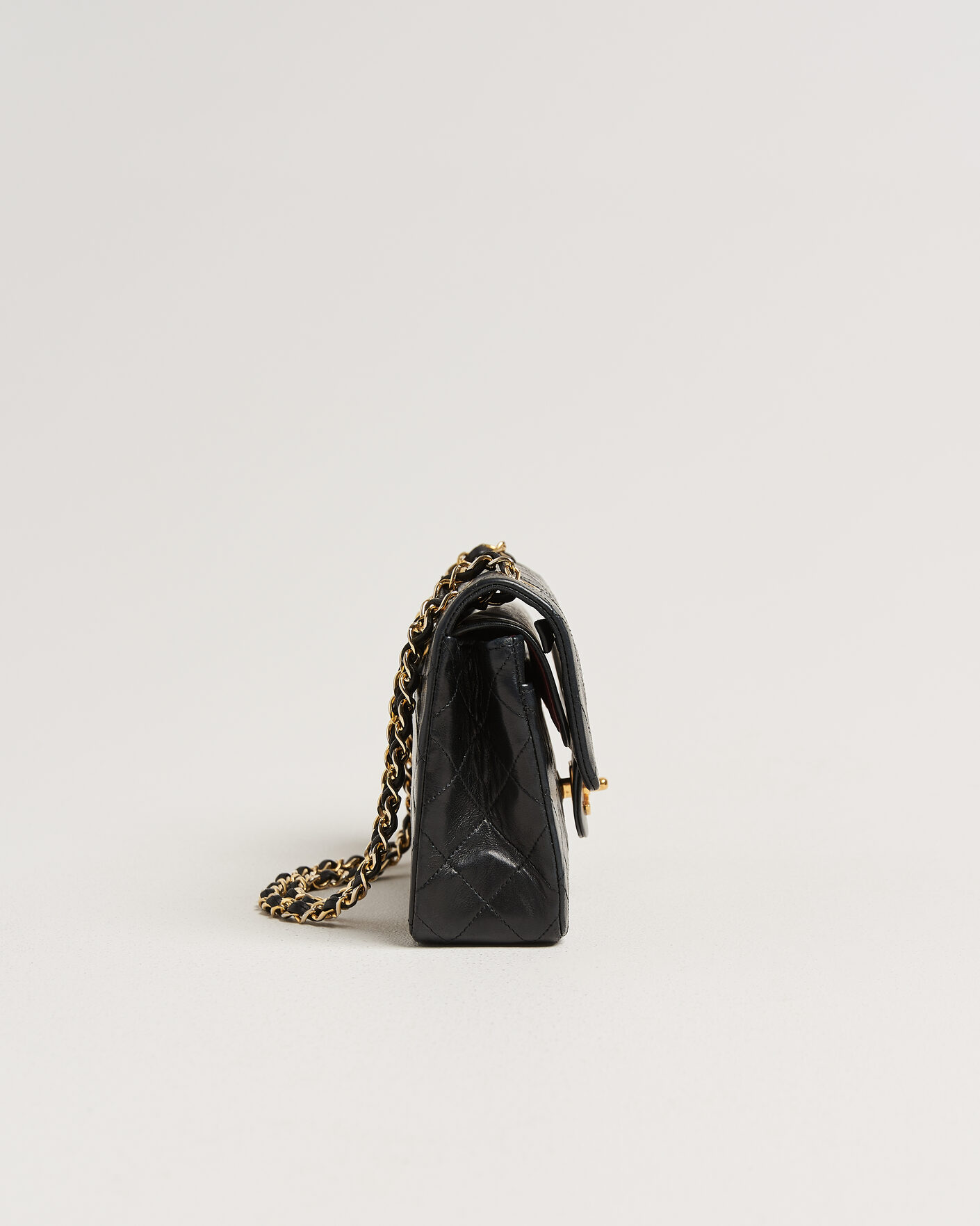 Hombres | Pre-Owned & Vintage Bags | Chanel Pre-Owned | Classic Small Double Flap Bag Black