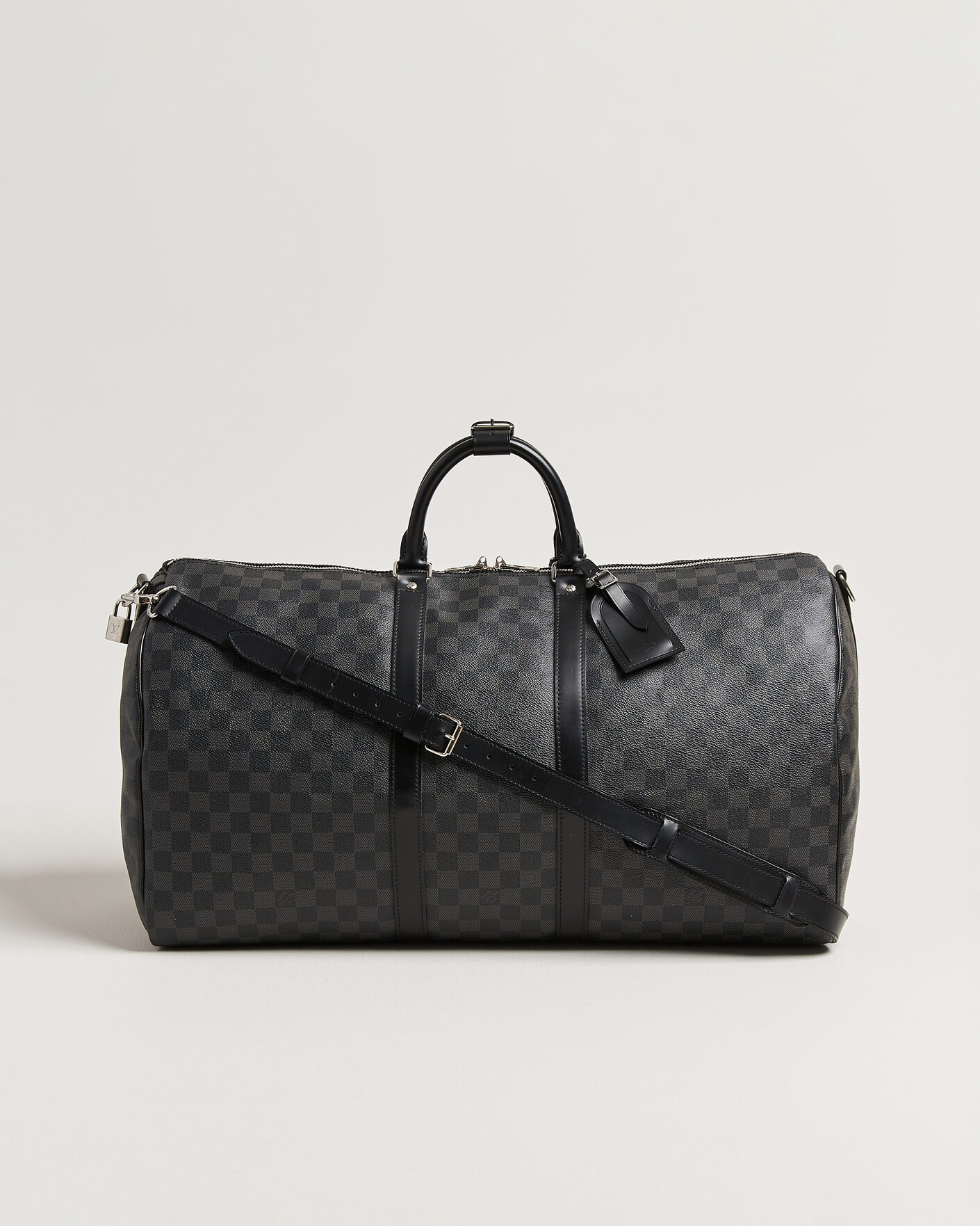 Hombres | Pre-Owned & Vintage Bags | Louis Vuitton Pre-Owned | Keepall 55 Bandouliére Damier Graphite