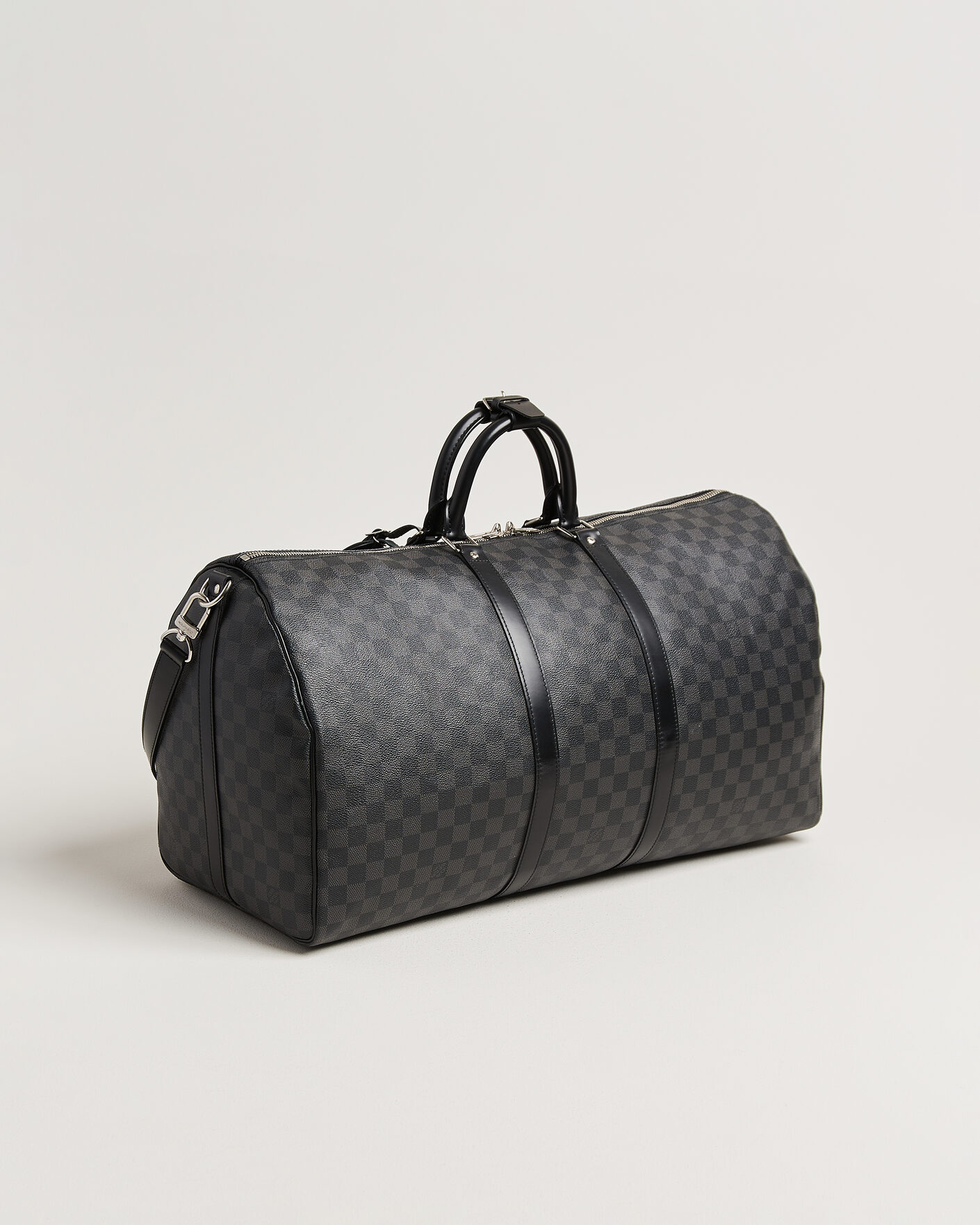 Hombres | Pre-Owned & Vintage Bags | Louis Vuitton Pre-Owned | Keepall 55 Bandouliére Damier Graphite