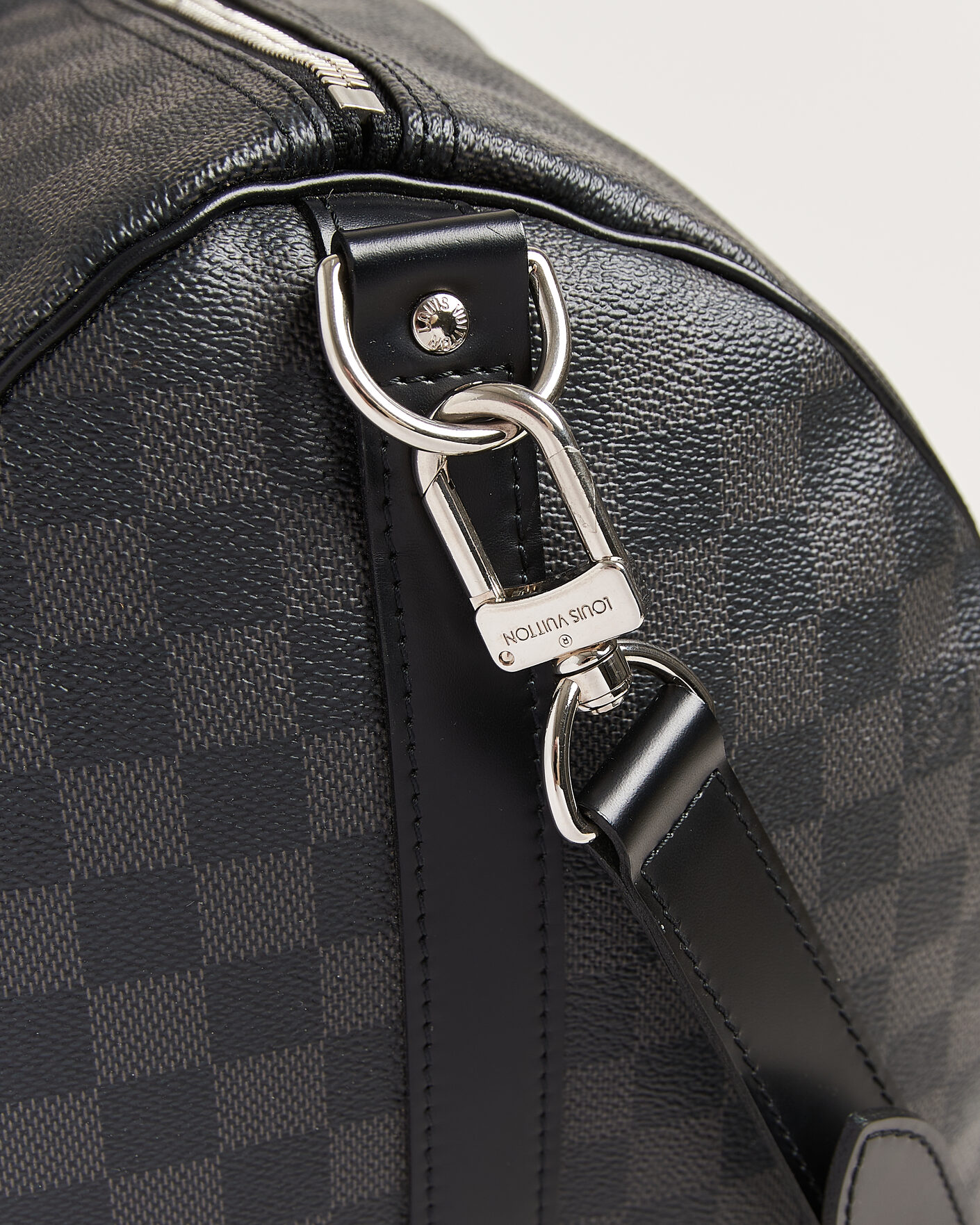 Hombres | Pre-Owned & Vintage Bags | Louis Vuitton Pre-Owned | Keepall 55 Bandouliére Damier Graphite