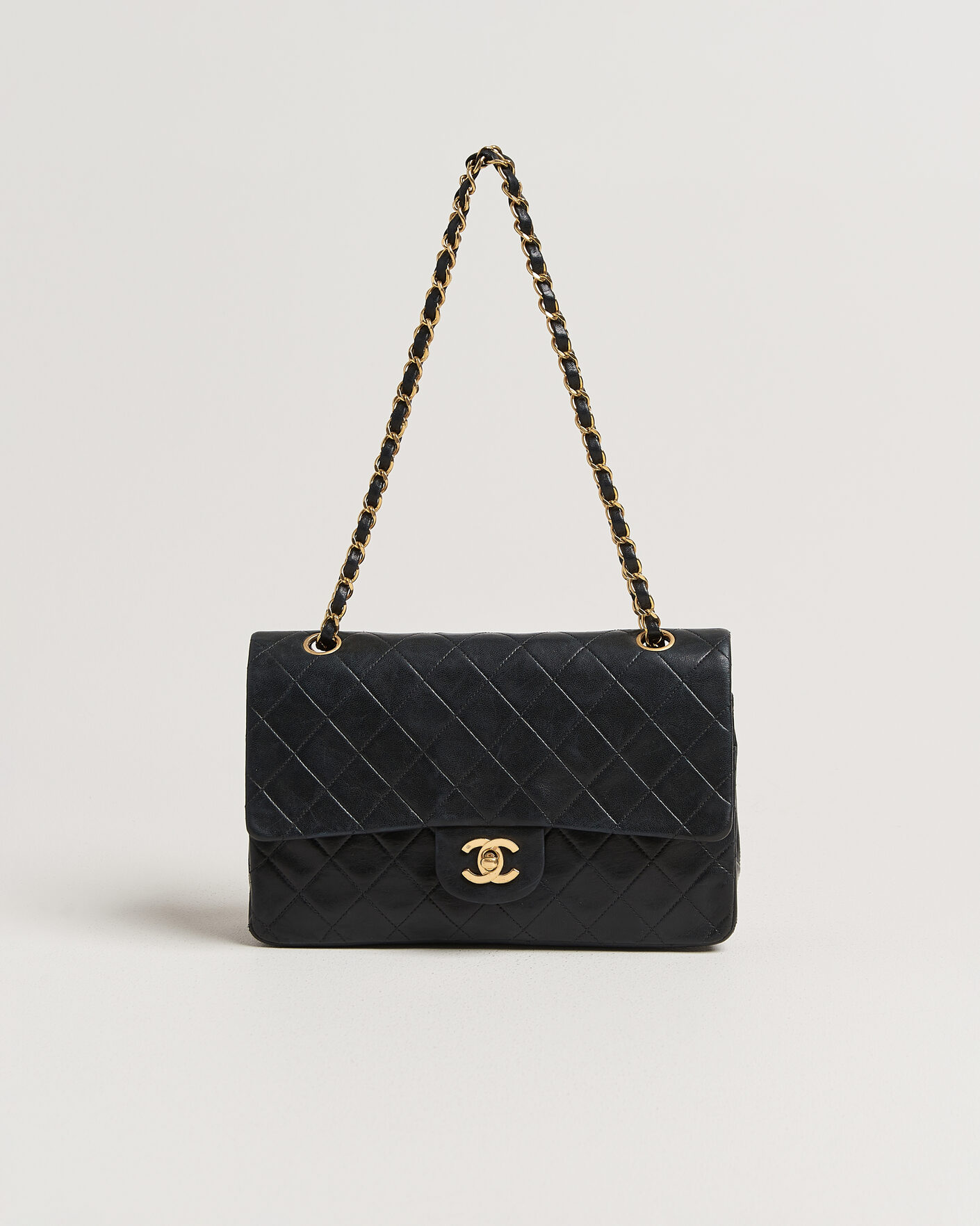 Hombres | Pre-Owned & Vintage Bags | Chanel Pre-Owned | Classic Medium Double Flap Bag Black
