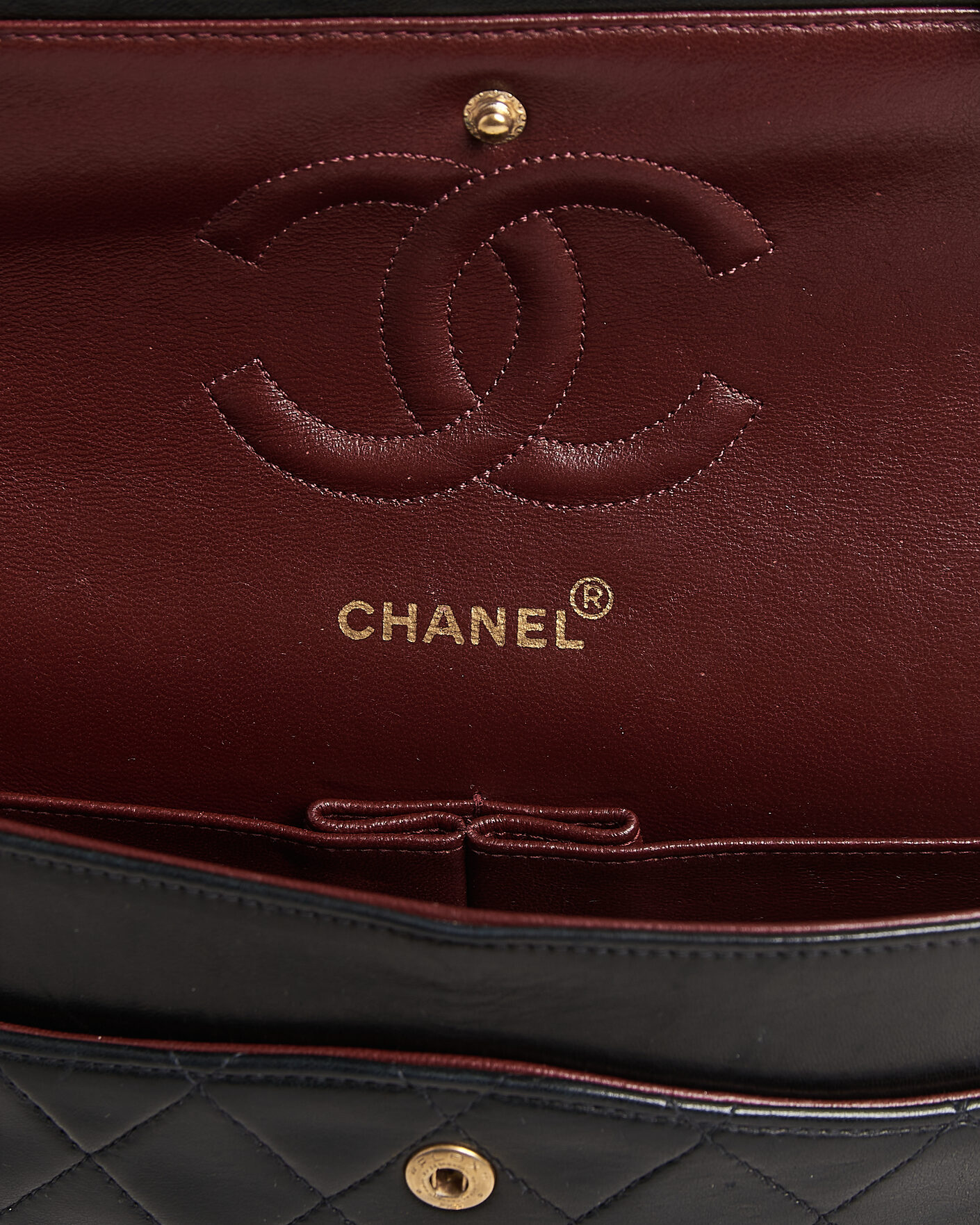 Hombres | Pre-Owned & Vintage Bags | Chanel Pre-Owned | Classic Medium Double Flap Bag Black