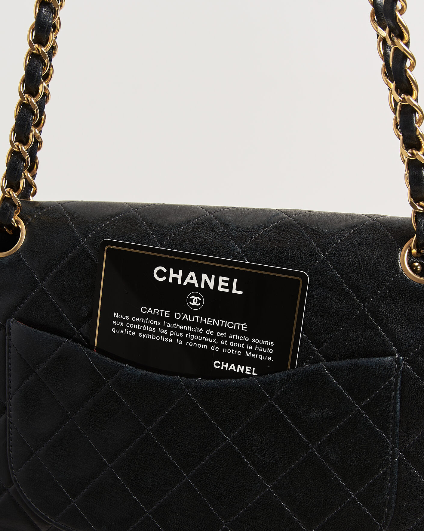 Hombres | Pre-Owned & Vintage Bags | Chanel Pre-Owned | Classic Medium Double Flap Bag Black