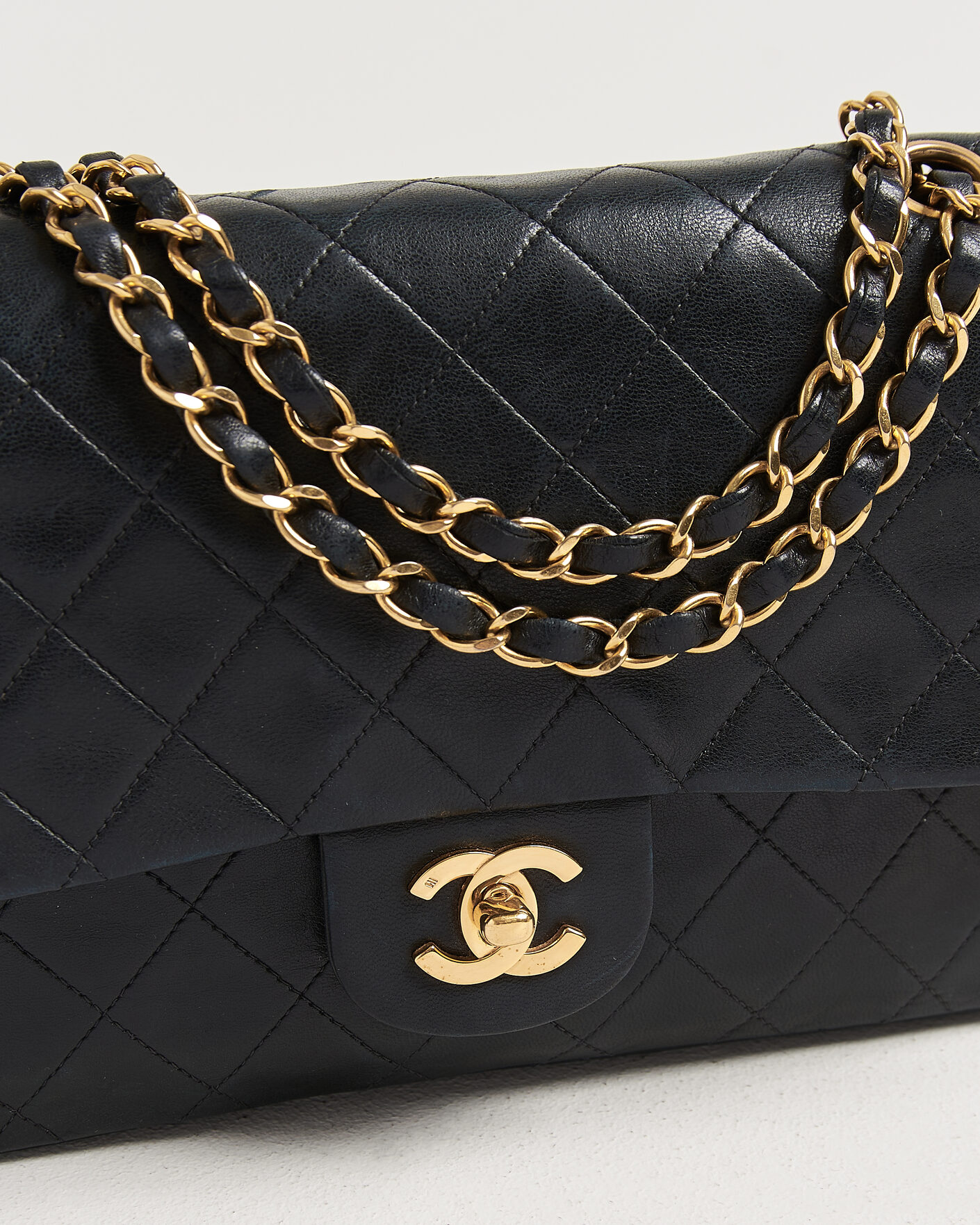 Hombres | Pre-Owned & Vintage Bags | Chanel Pre-Owned | Classic Medium Double Flap Bag Black