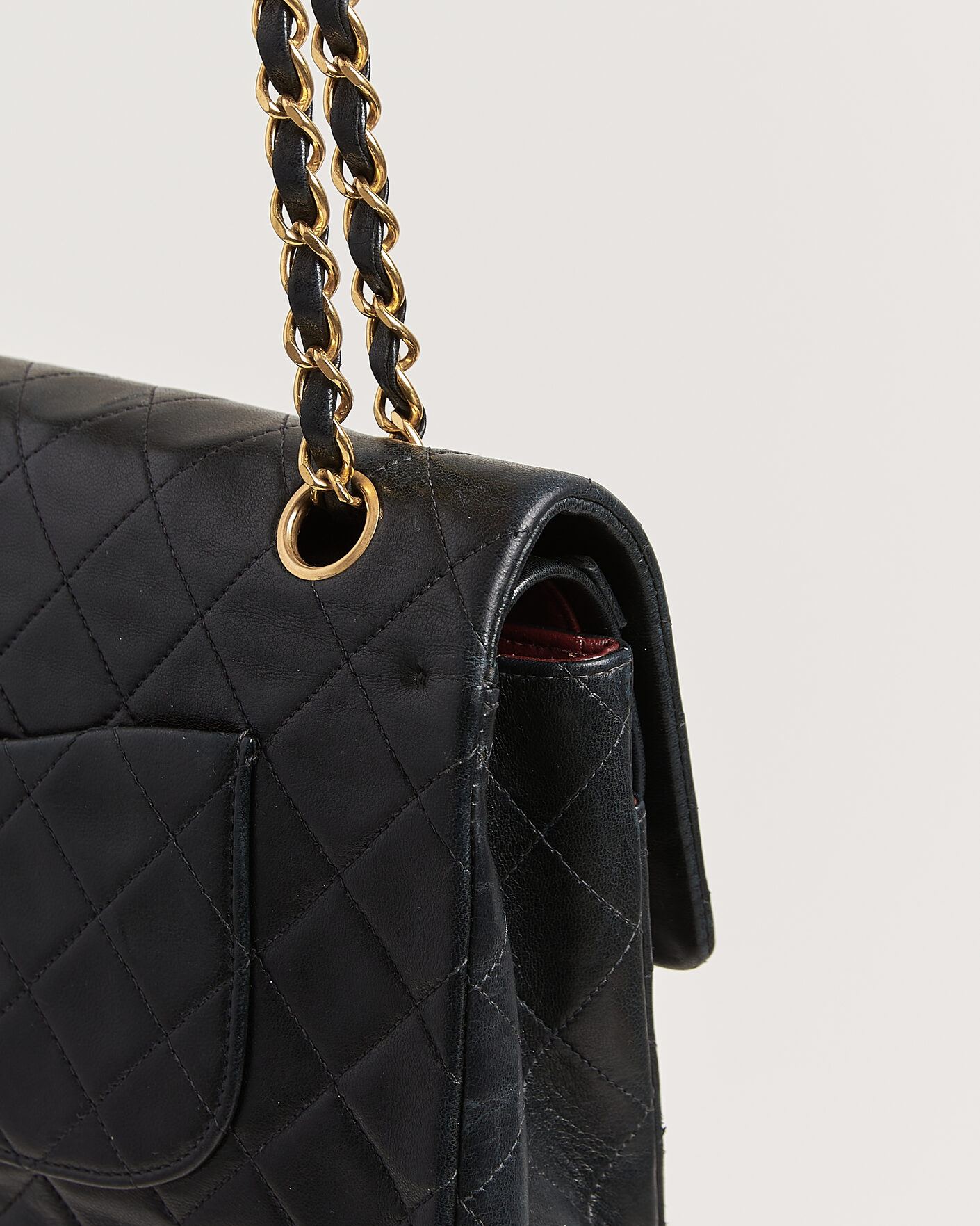 Hombres | Pre-Owned & Vintage Bags | Chanel Pre-Owned | Classic Medium Double Flap Bag Black