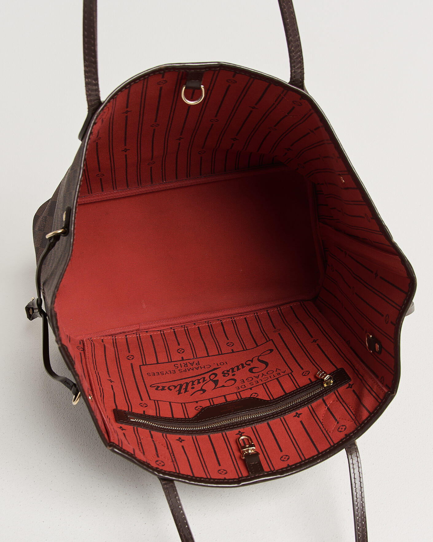 Hombres | Pre-Owned & Vintage Bags | Louis Vuitton Pre-Owned | Neverfull MM Damier Ebene