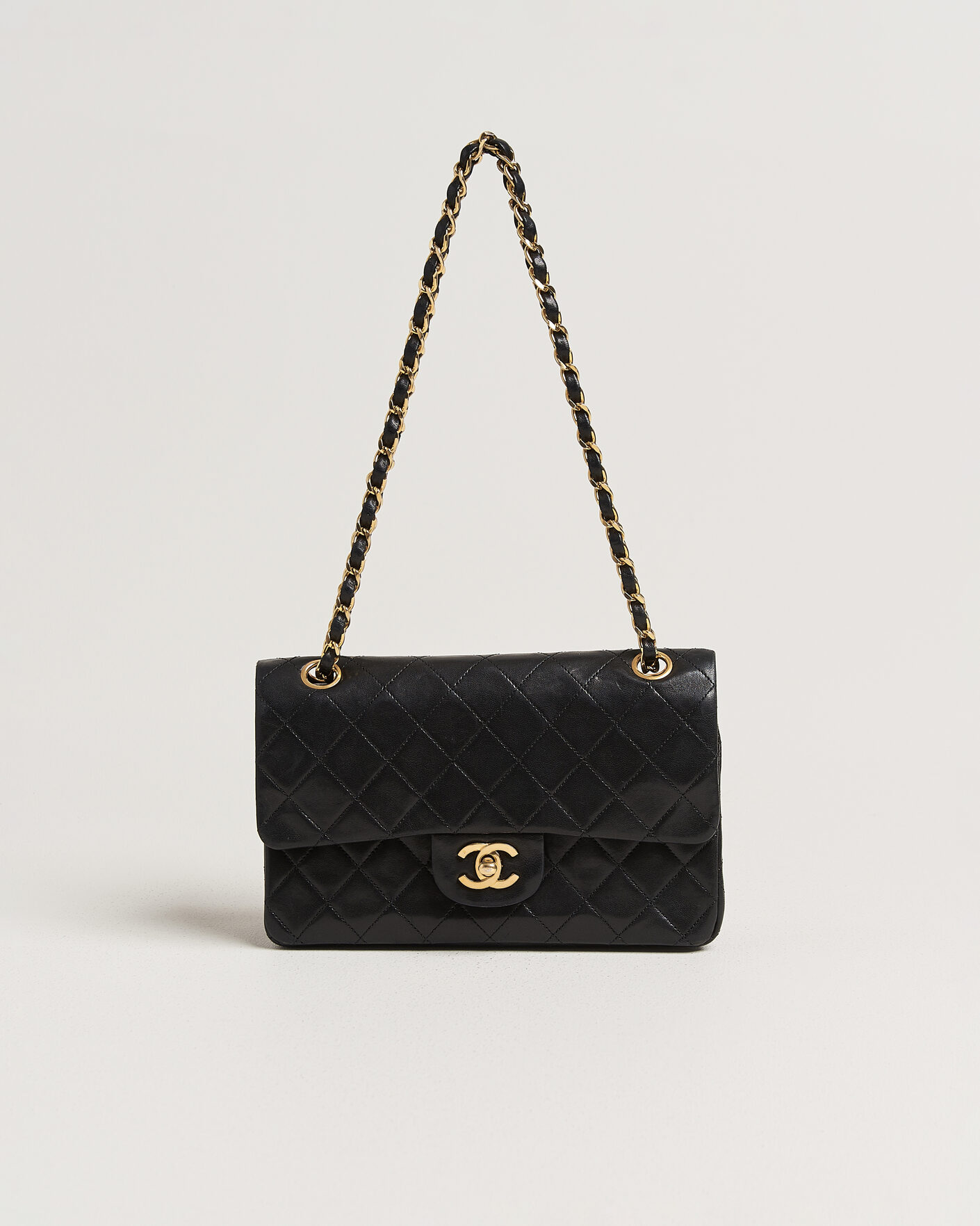 Hombres | Pre-Owned & Vintage Bags | Chanel Pre-Owned | Classic Small Double Flap Bag Black