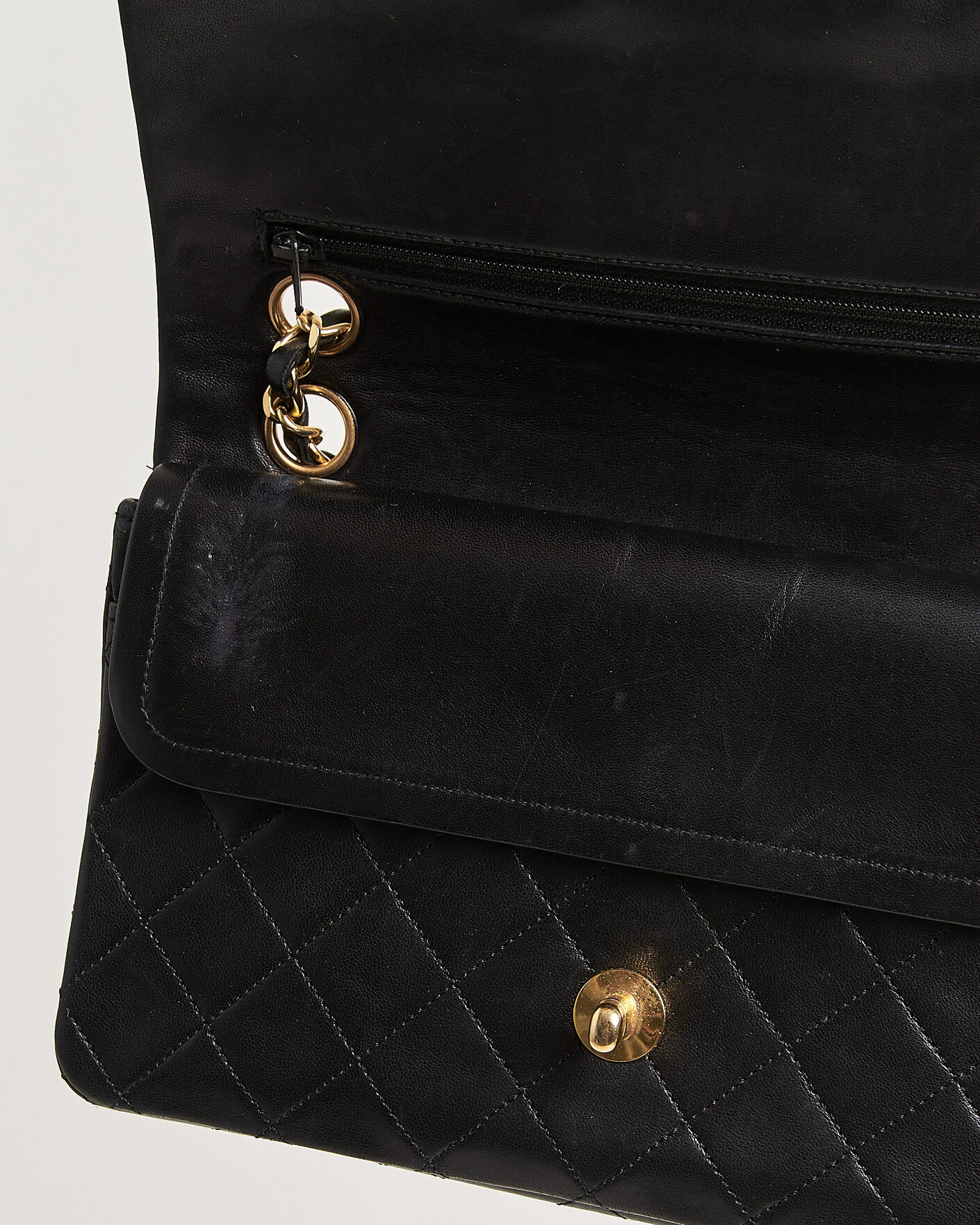 Hombres | Pre-Owned & Vintage Bags | Chanel Pre-Owned | Classic Small Double Flap Bag Black
